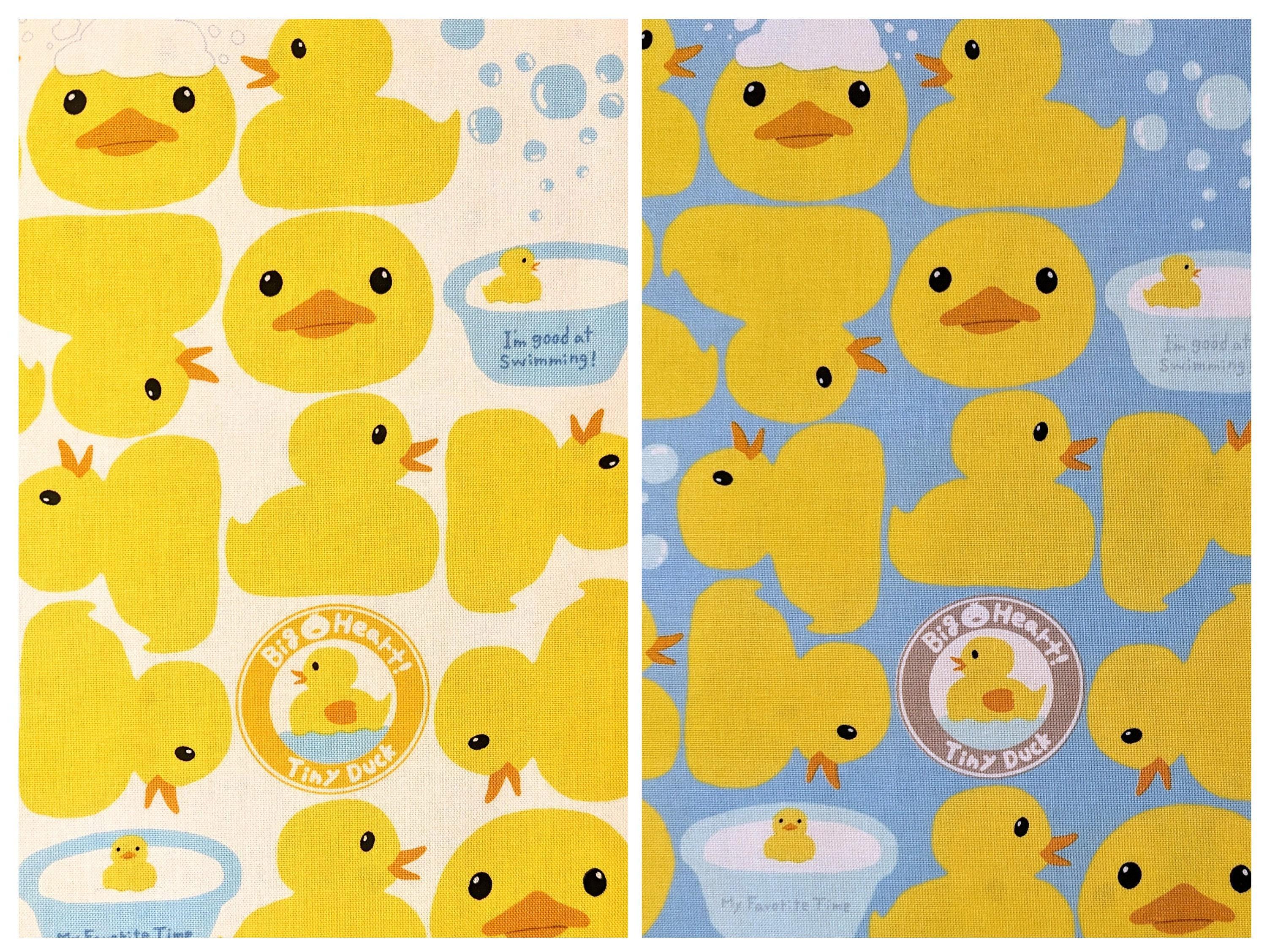 Kobayashi - Ducky Bath Time Oxford Cotton Canvas - Blue
