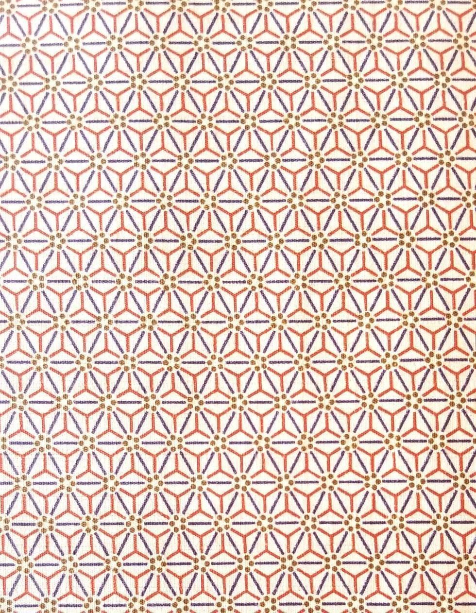 Morikiku - Cotton Dobby Hemp Leaf Star - Off White