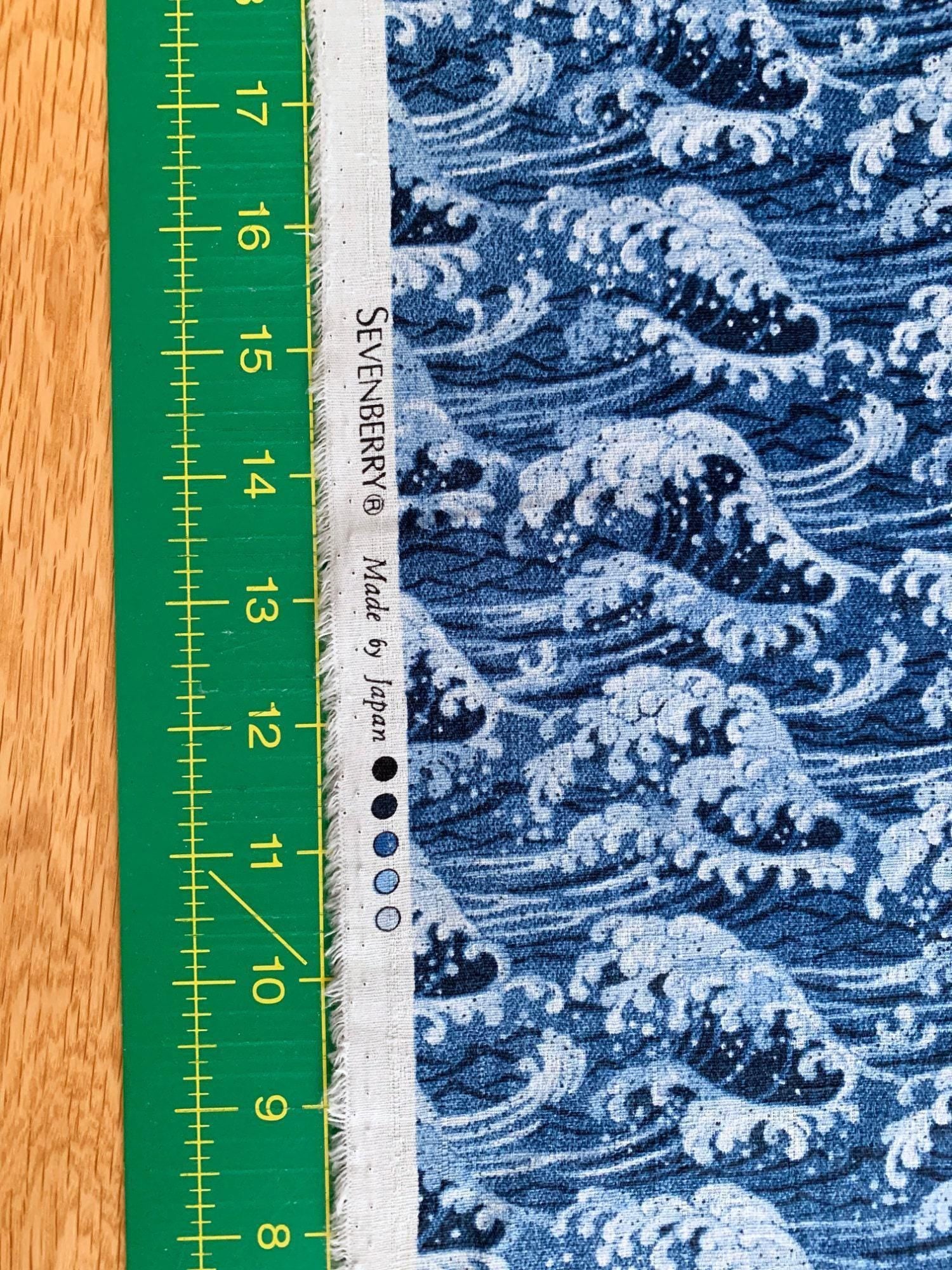 Sevenberry - Ocean Waves Cotton Dobby - Blue