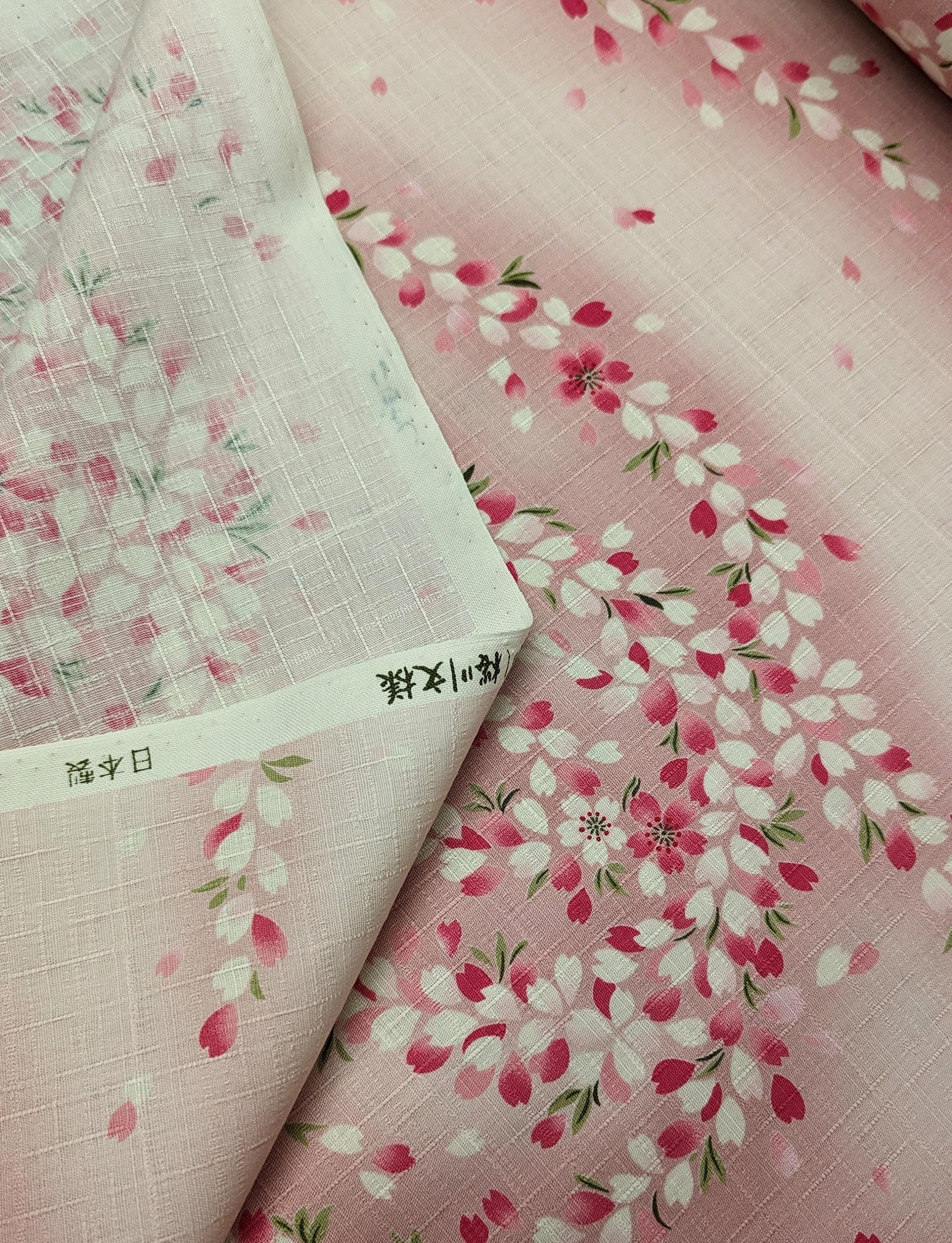 Kobayashi - Breezy Cherry Blossoms Cotton Dobby - Pink