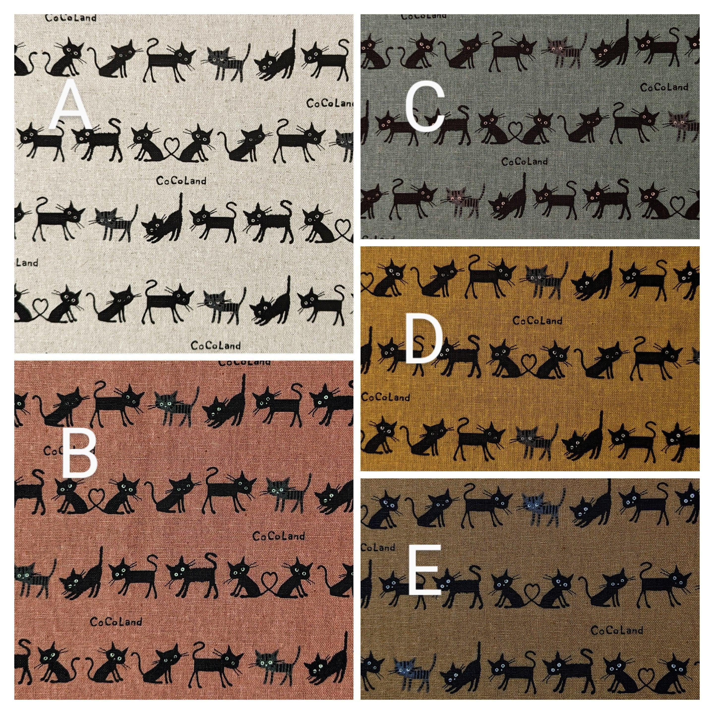 Hishiei - Cocoland Mini Cat Cotton/Linen Oxford - Mustard