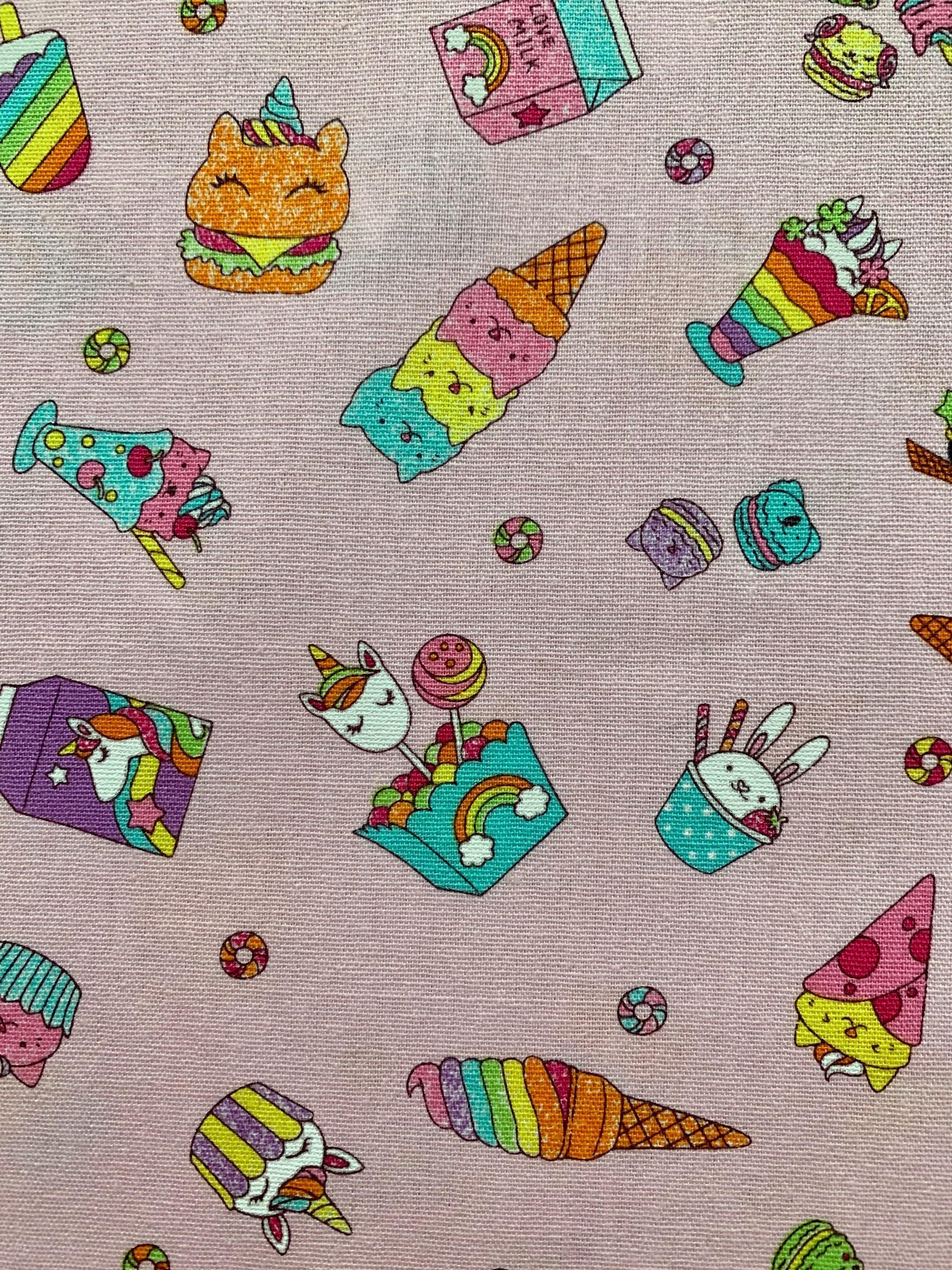 Senyo - Nice Life Snack Animals Cotton Fabric - Pink
