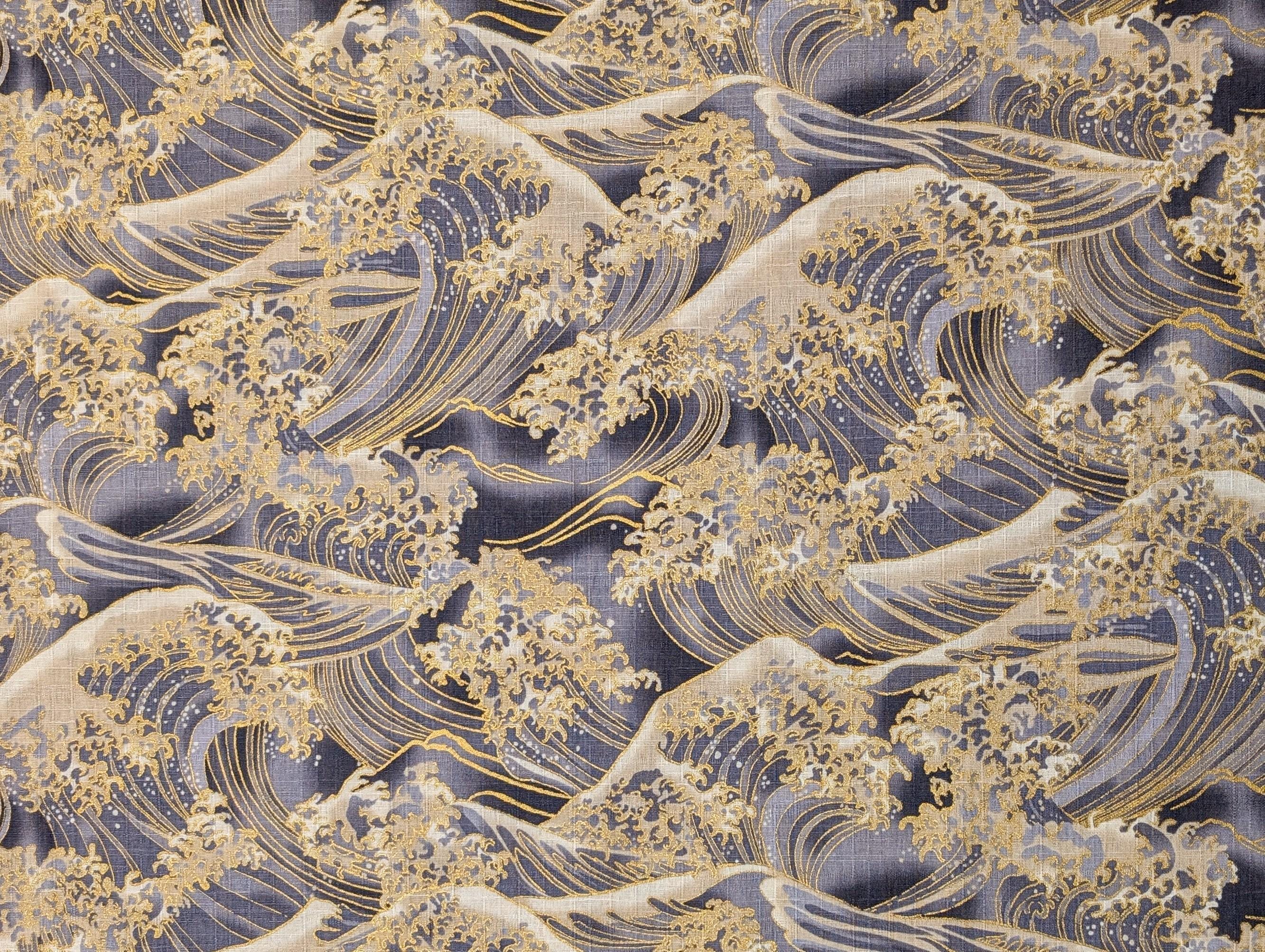 Hokkoh - Golden Waves Cotton Dobby - Gray