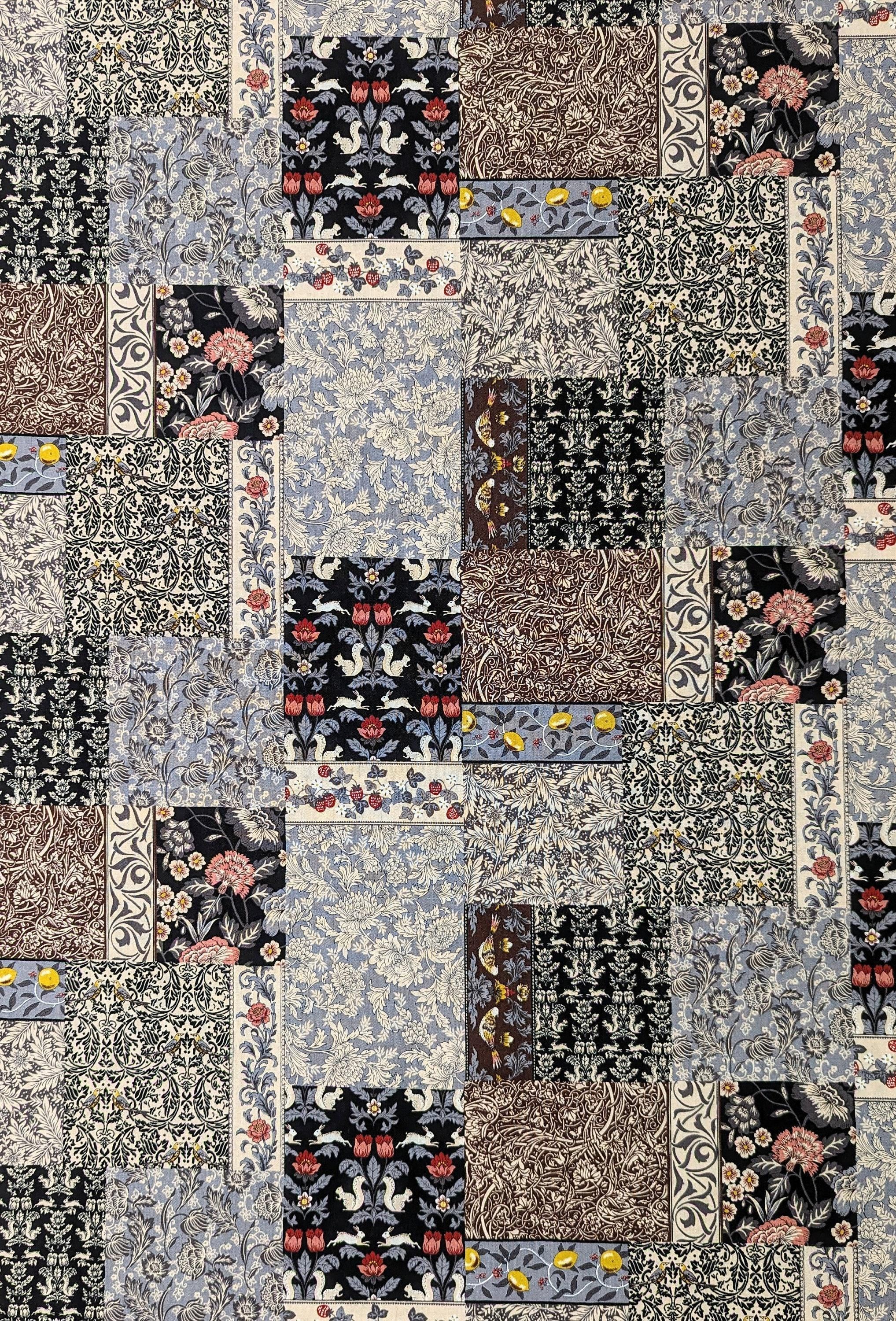 Senyo - Patchwork Garden Cotton Fabric - Winter