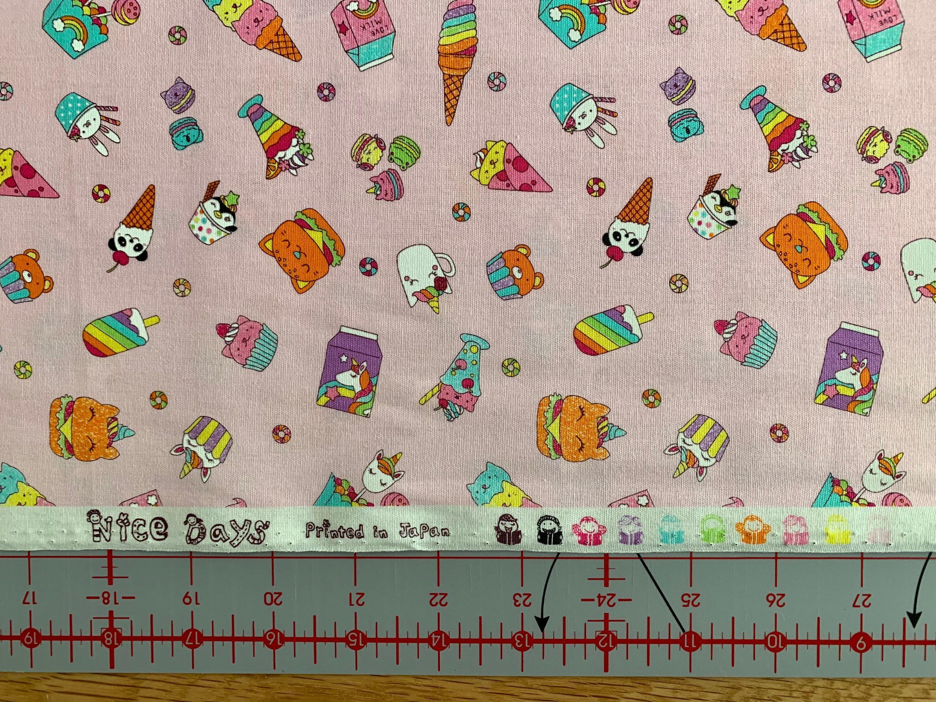 Senyo - Nice Life Snack Animals Cotton Fabric - Pink