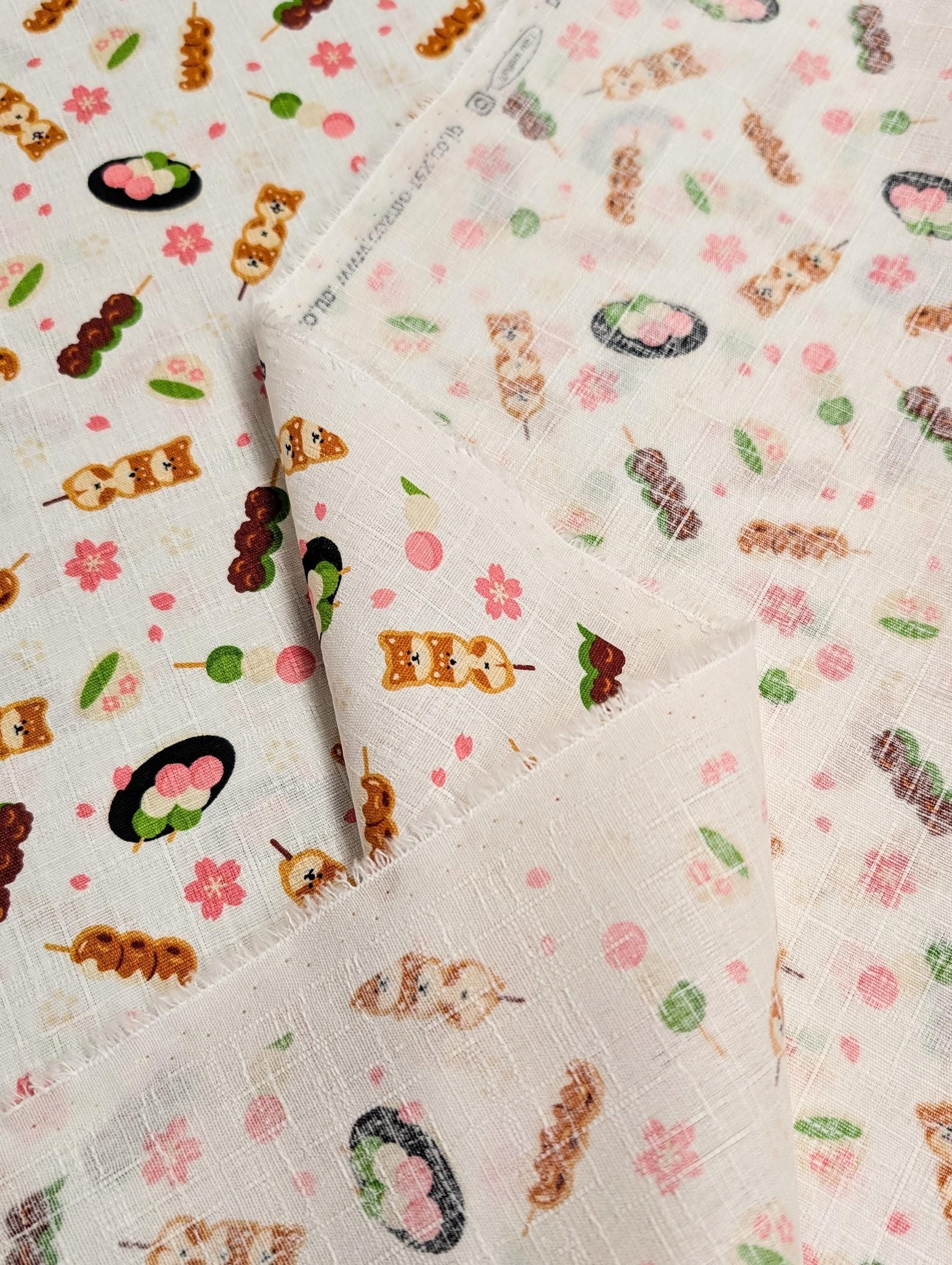 Cosmo - Shiba Sakura Mochi Cotton Dobby - White