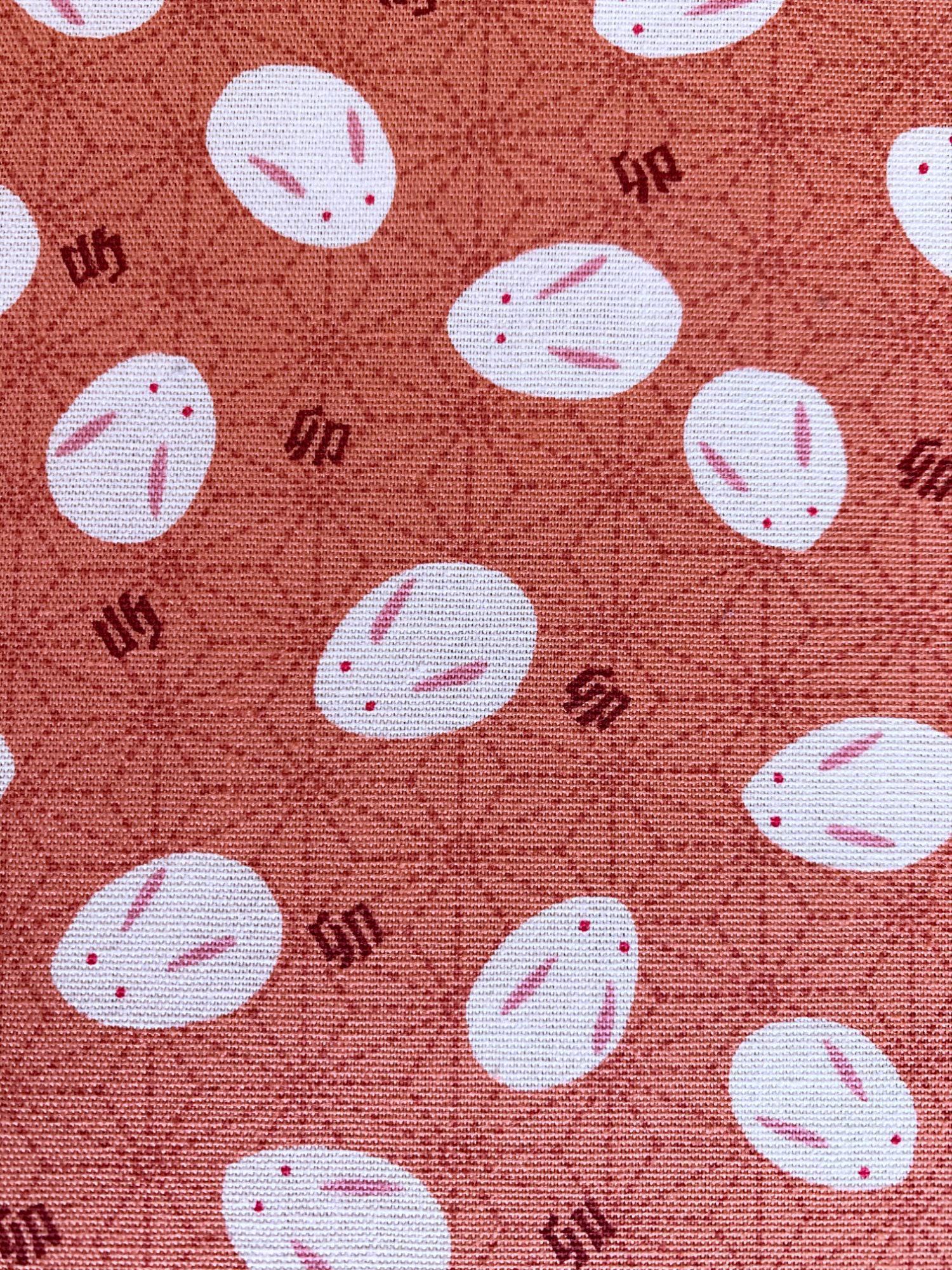 Yamaoka - Slipper Bunnies Cotton Fabric - Pink