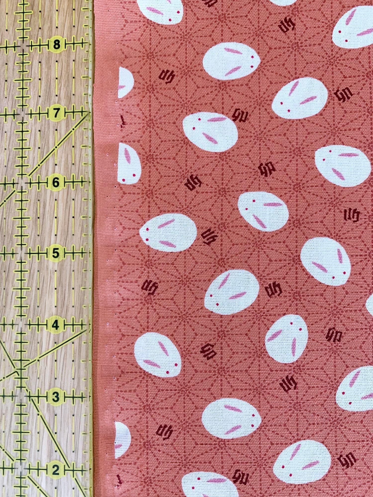 Yamaoka - Slipper Bunnies Cotton Fabric - Pink