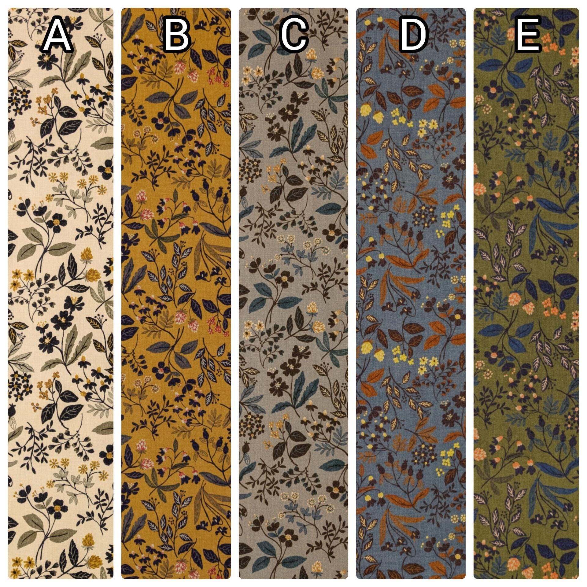 Hokkoh - Enchanted Wildflowers Brushed Cotton Fabric - Beige