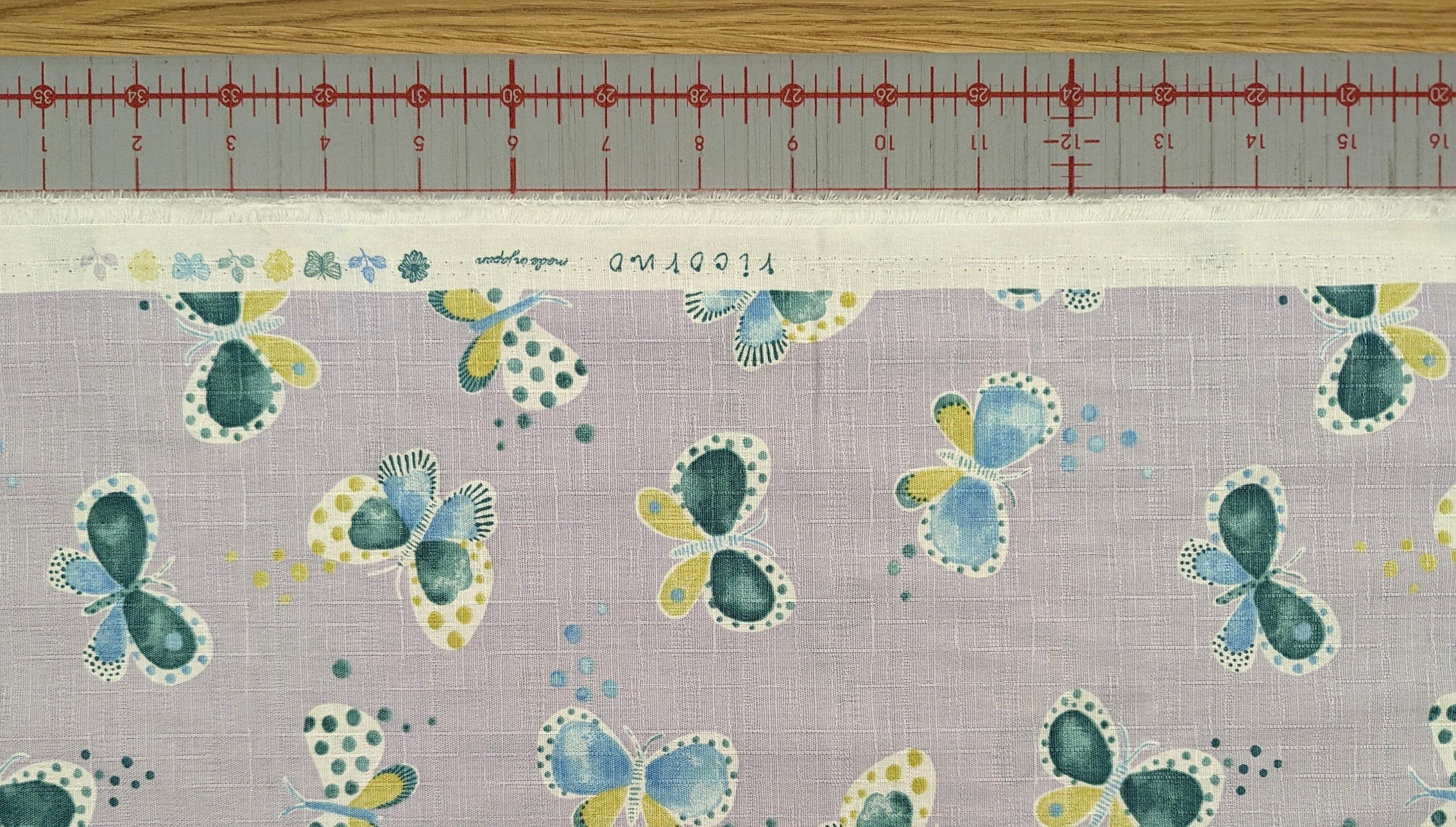 Koizumi - Pastel Butterflies Cotton Dobby - Lavender