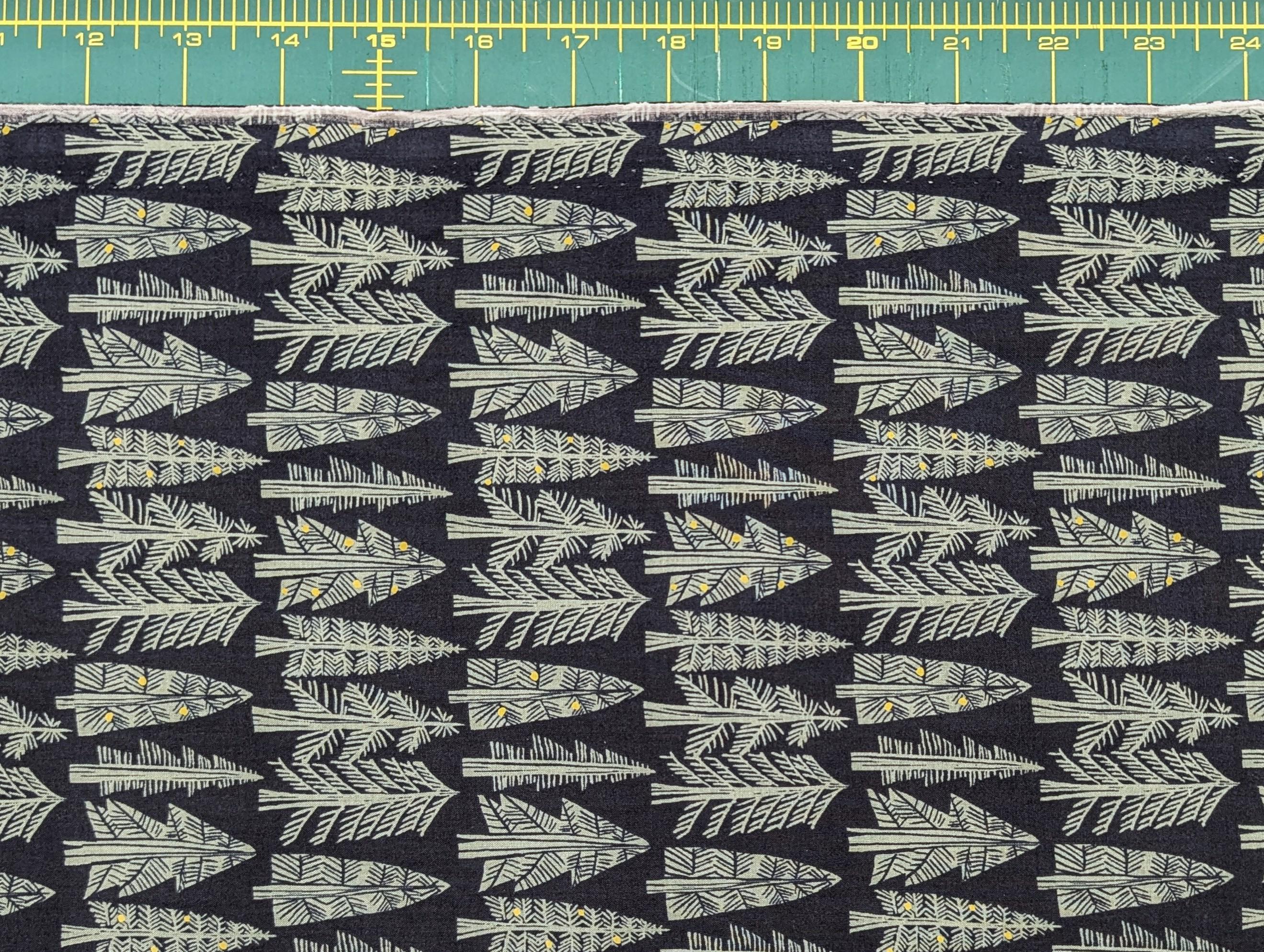 Hokkoh - Holiday Forest Cotton Lawn - Dark Blue