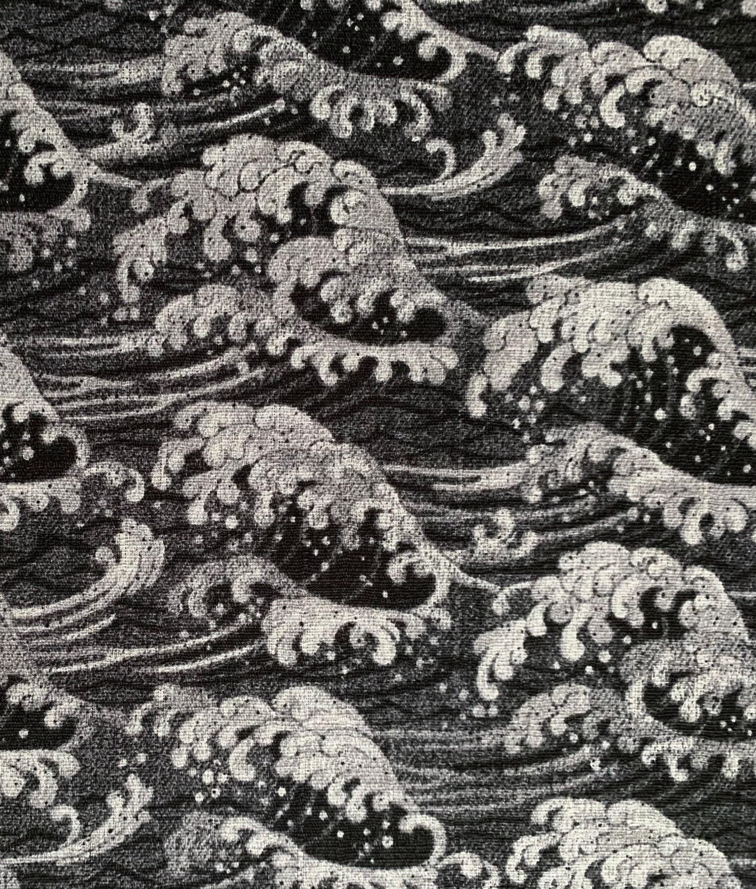 Sevenberry - Ocean Waves Cotton Dobby - Dark Gray