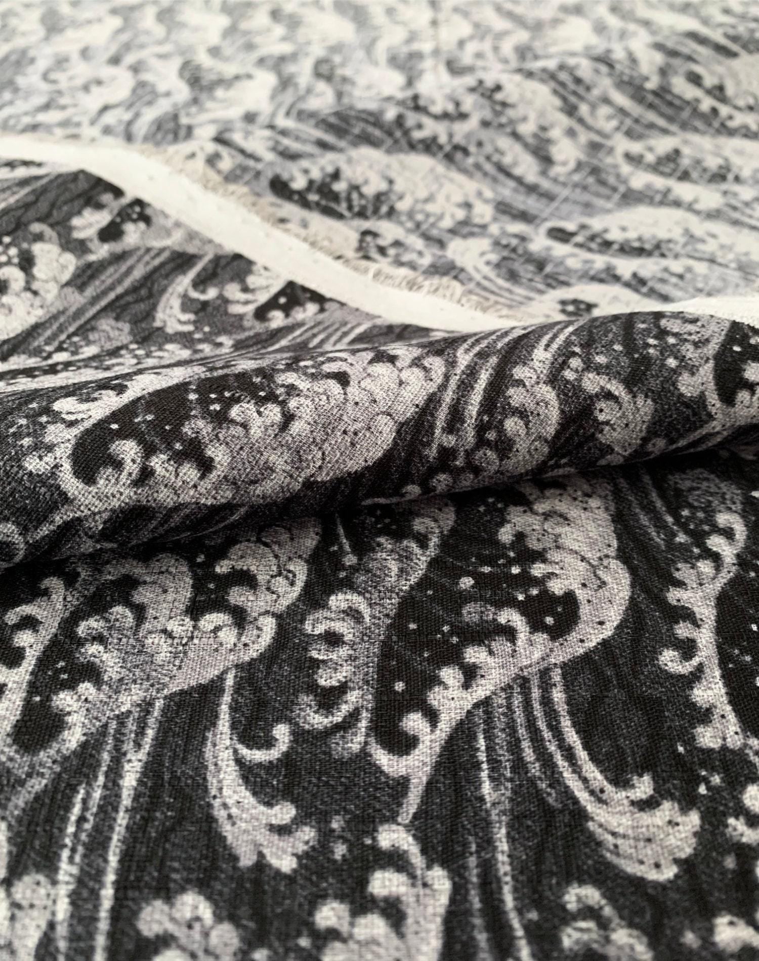 Sevenberry - Ocean Waves Cotton Dobby - Dark Gray