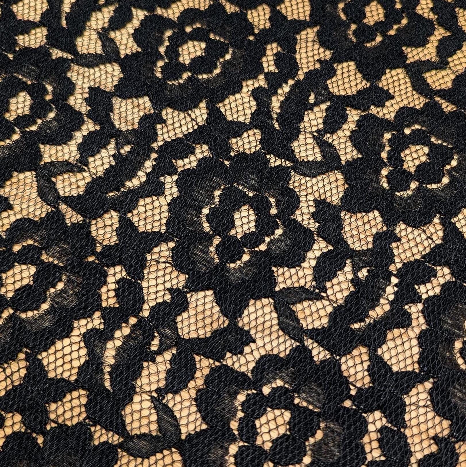 Japanese Flowered Lace 42866-4 black