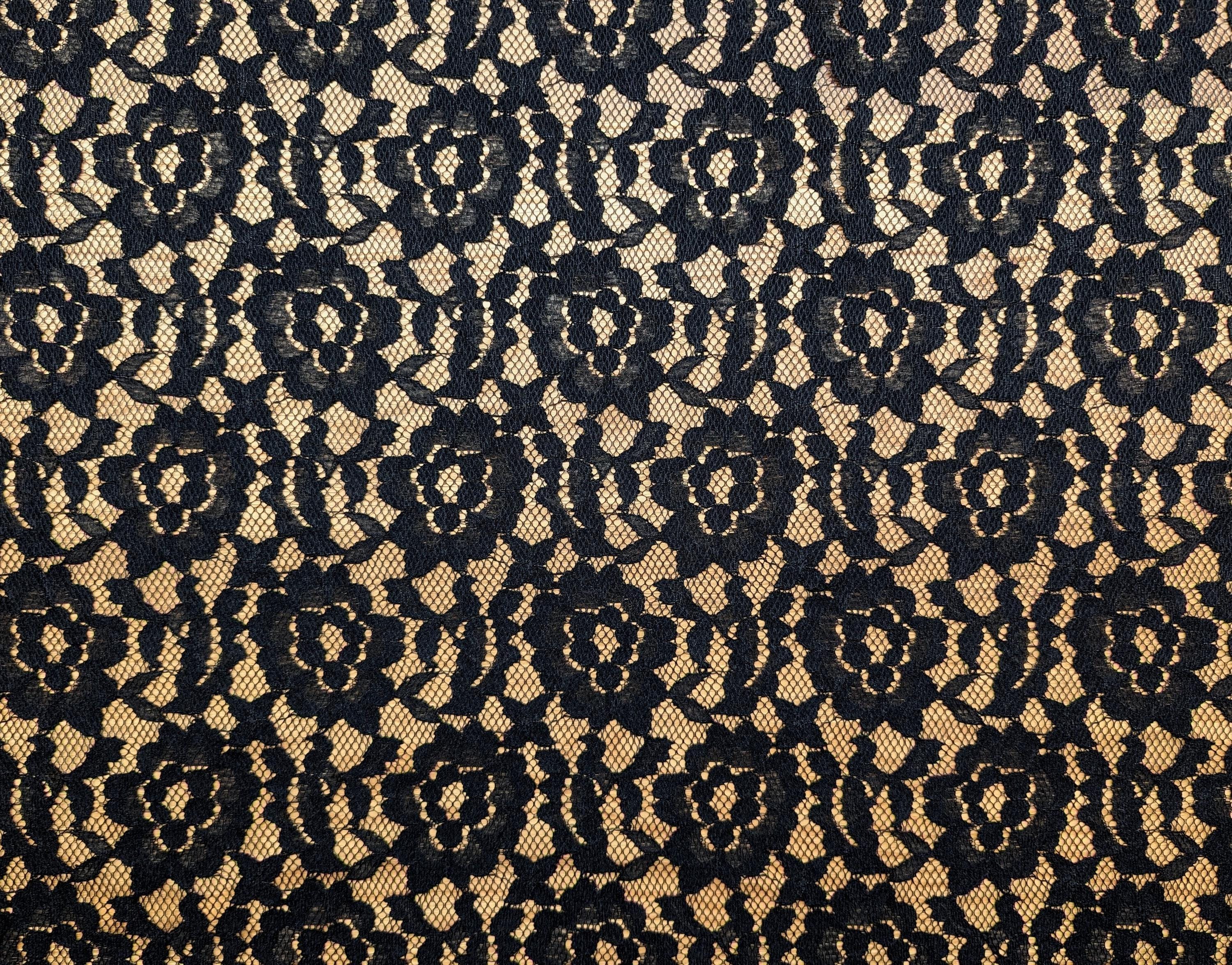 Japanese Flowered Lace 42866-4 black