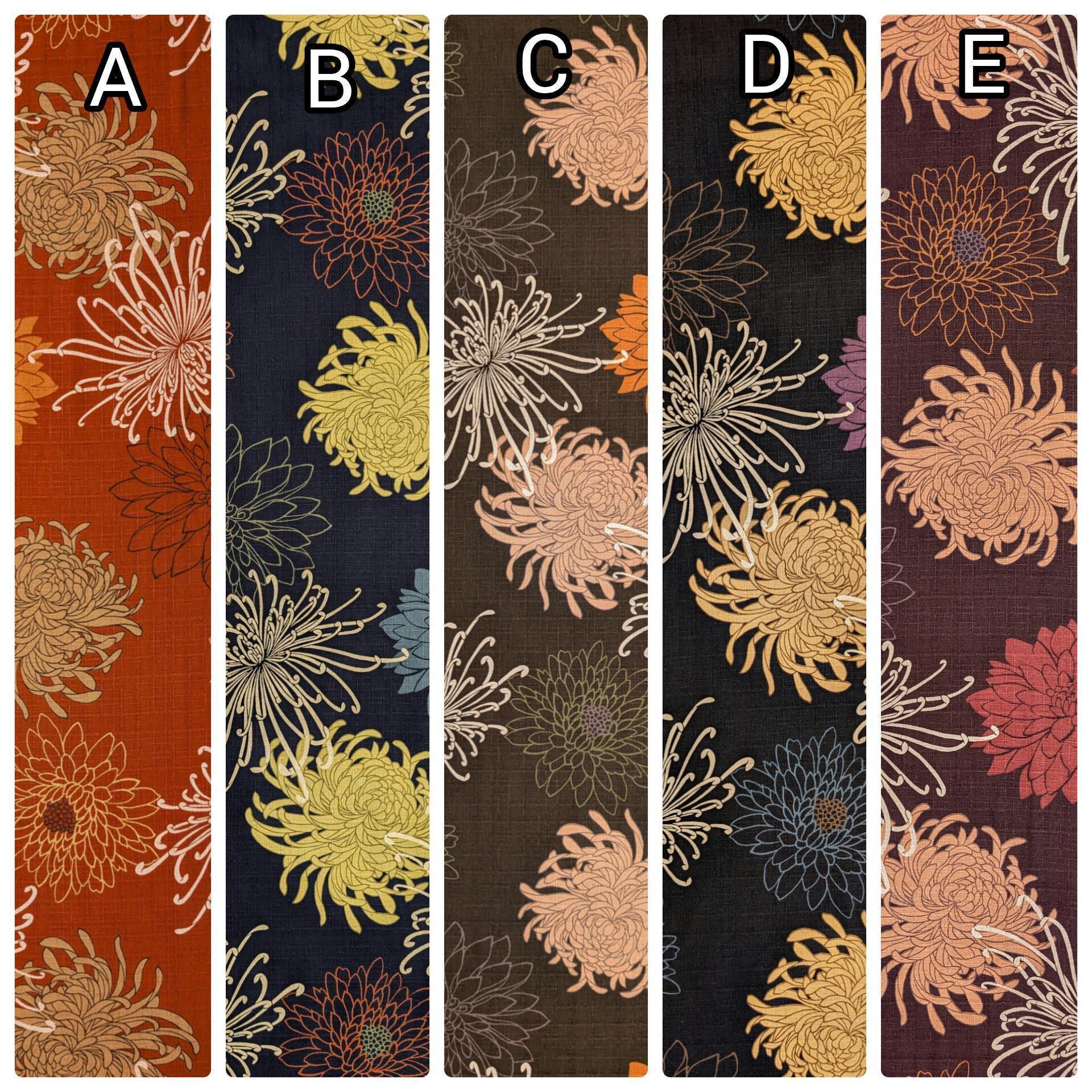 Kobayashi - Mixed Traditional Flowers Cotton Dobby - Blue