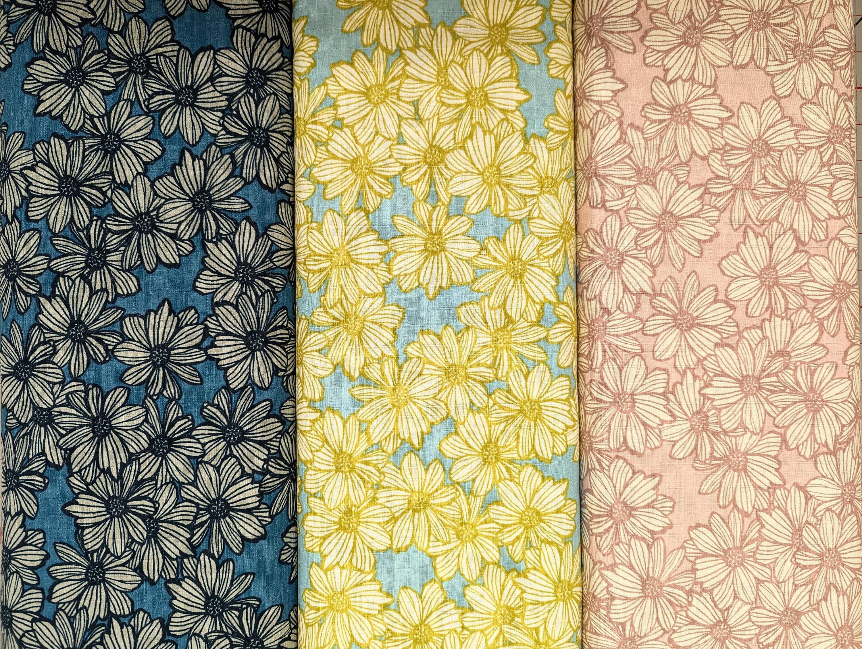 Koizumi - Summer Sunflowers Cotton Dobby - Yellow