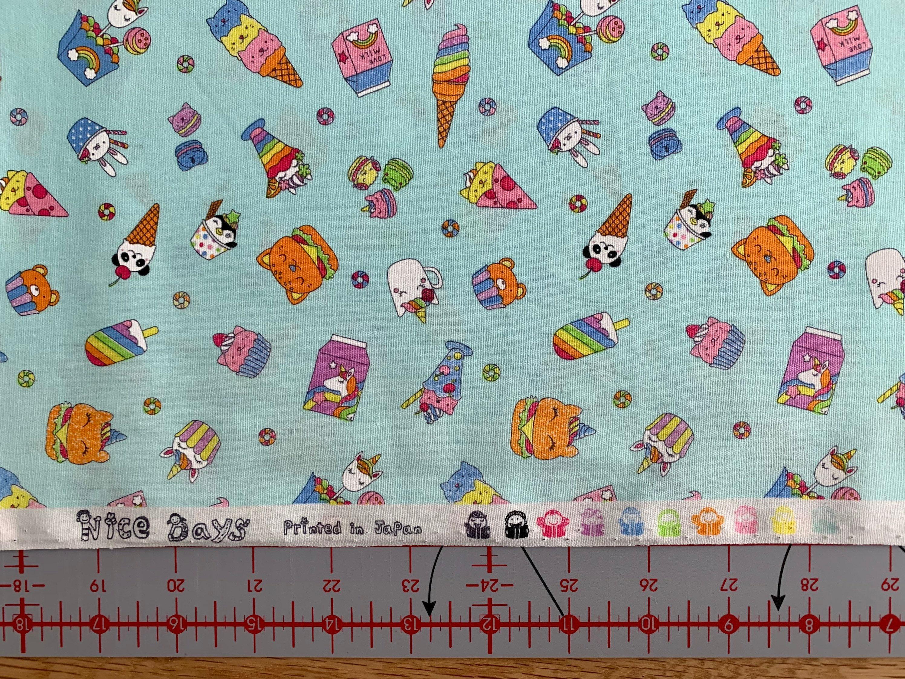 Senyo - Nice Life Snack Animals Cotton Fabric - Blue