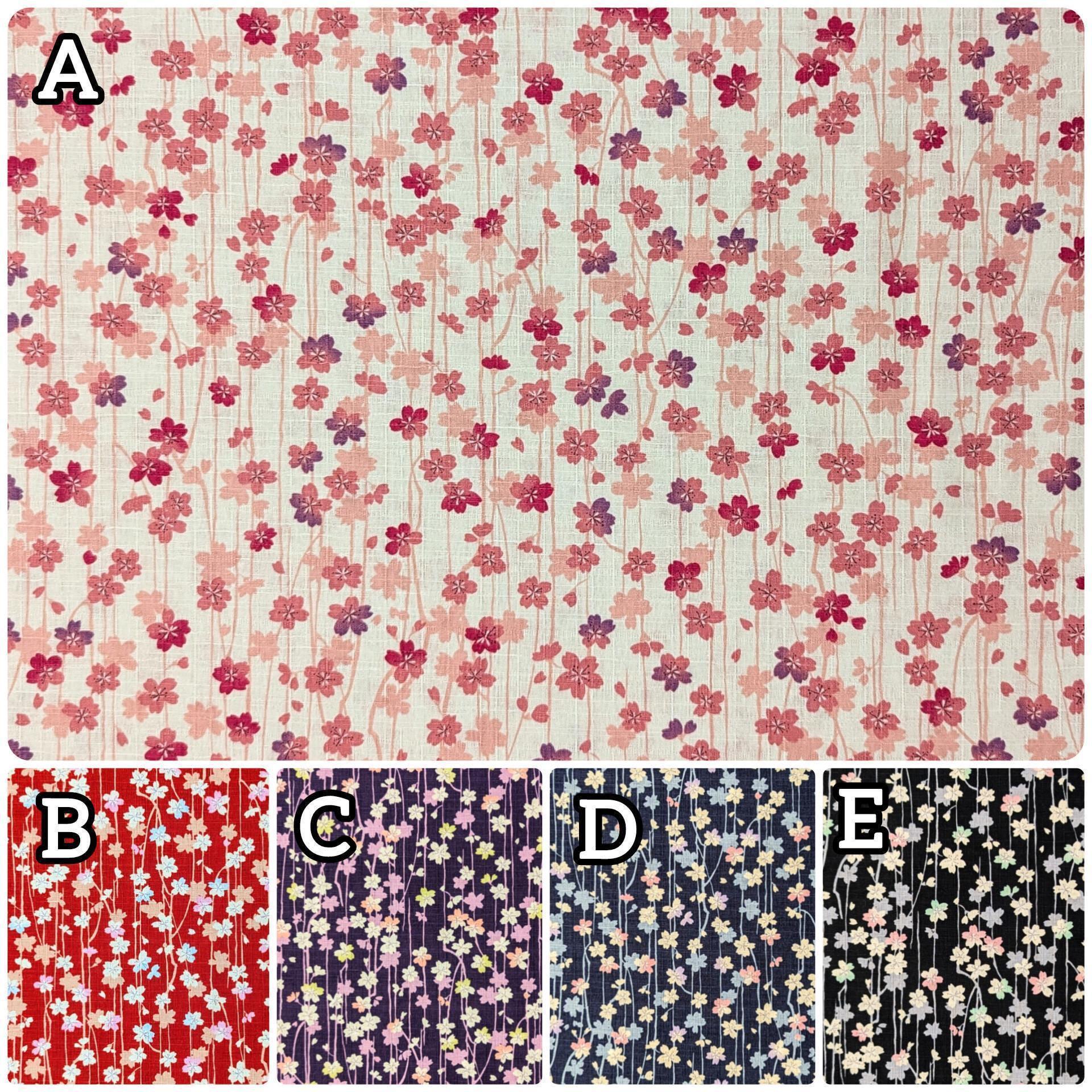 Hokkoh - Cherry Blossom Streams Cotton Dobby - Black