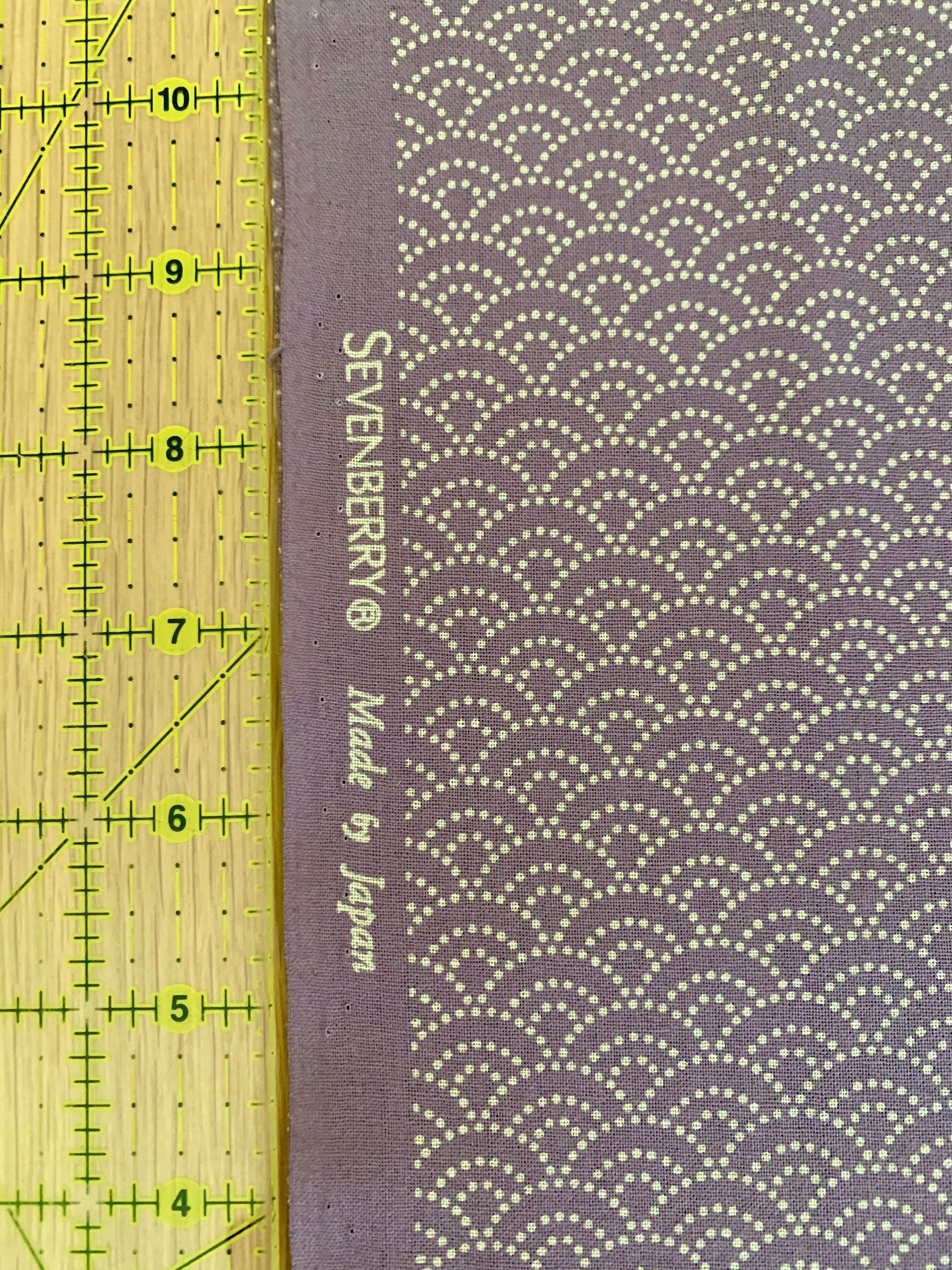Sevenberry - Dotted Waves Cotton Fabric - Lavender Purple