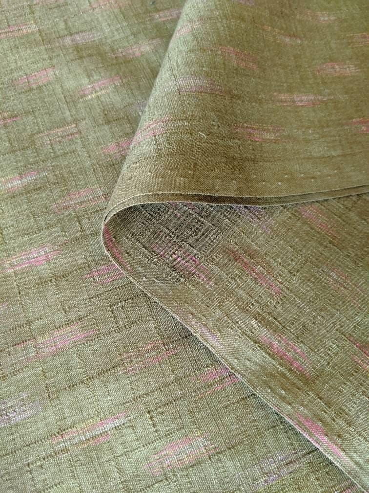 Morikiku - Arrows Cotton Dobby - Green