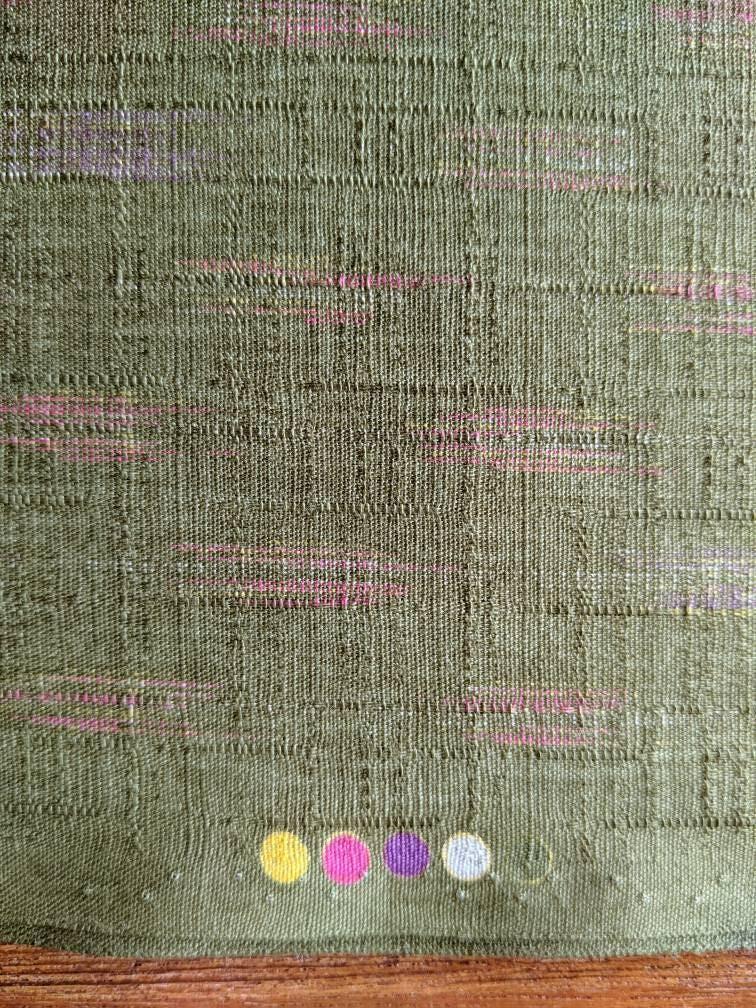 Morikiku - Arrows Cotton Dobby - Green