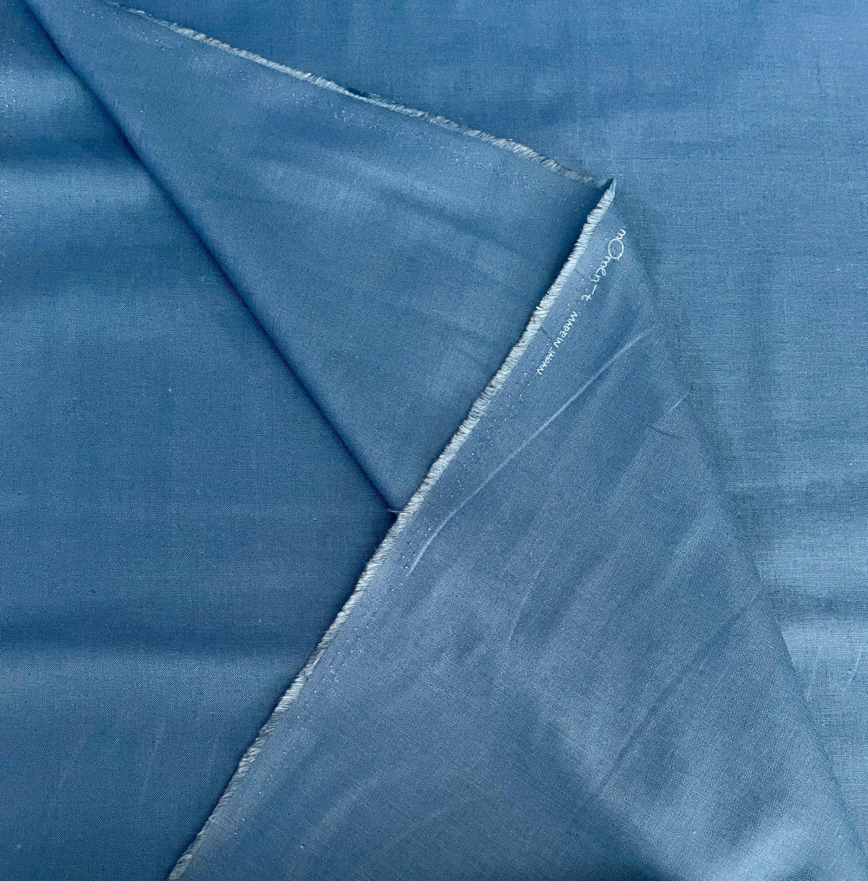 Koizumi - Momen-T Solids in Bahama Cotton/Linen - Blue