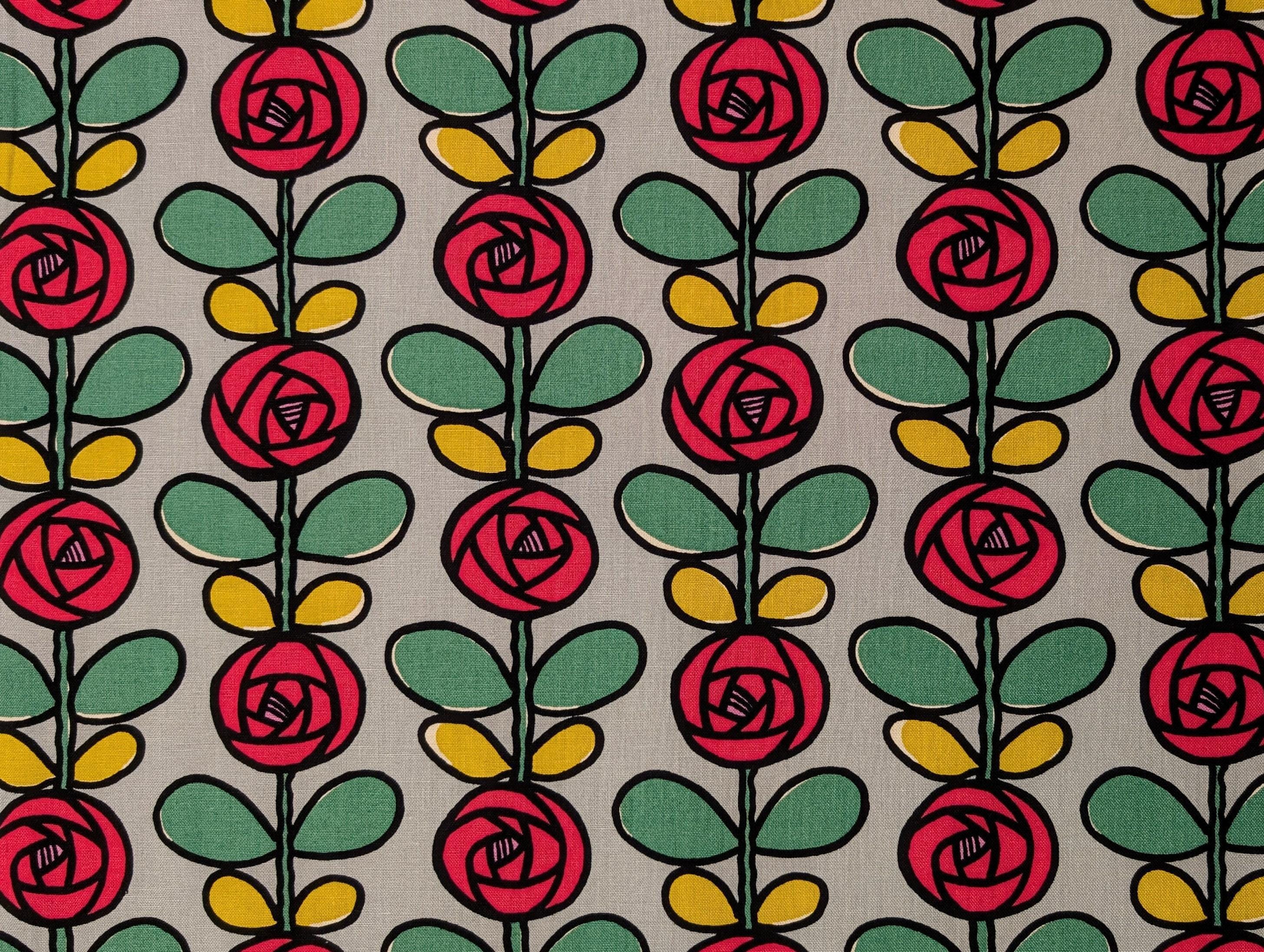 Kobayashi - Scandinavian Roses Cotton Oxford - Pale Blue