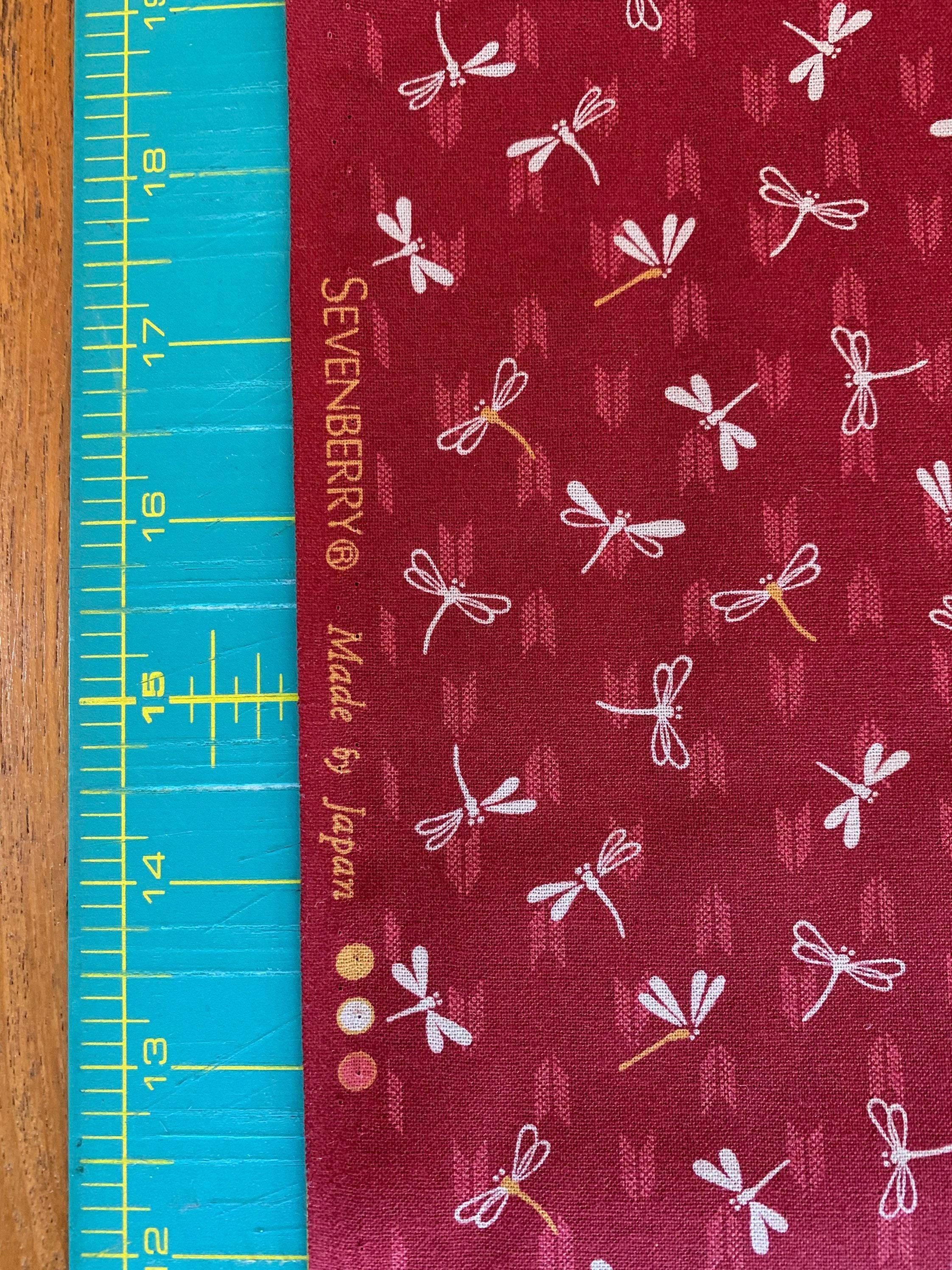 Sevenberry - Dragonflies and Arrows Cotton Fabric - Red