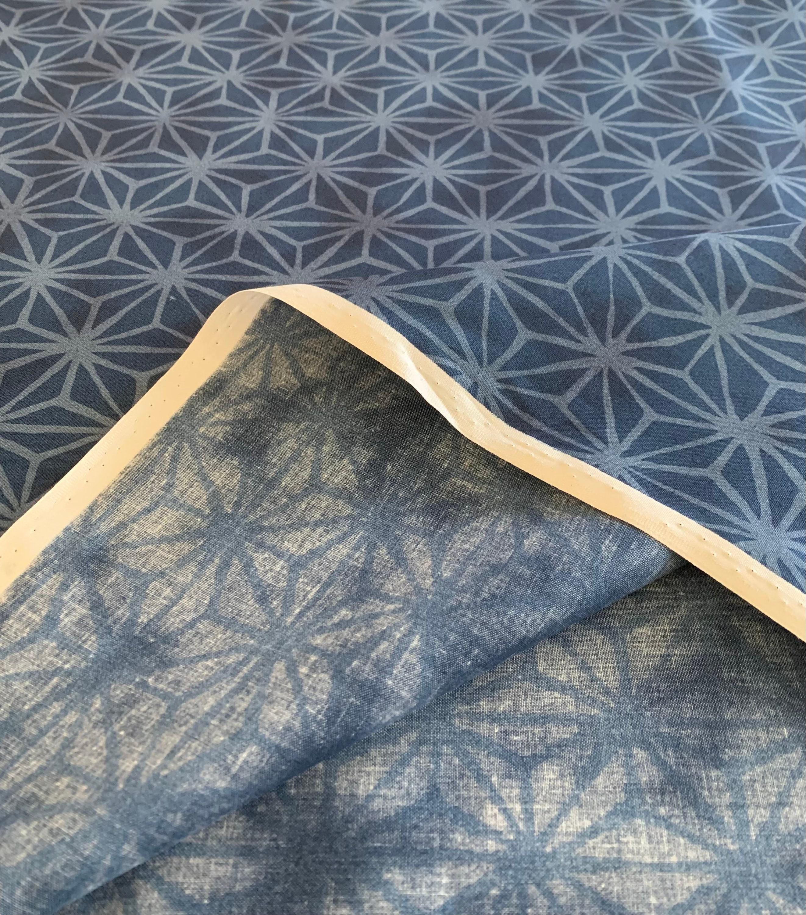 Hishiei - Asanoha Star Cotton - Deep Blue