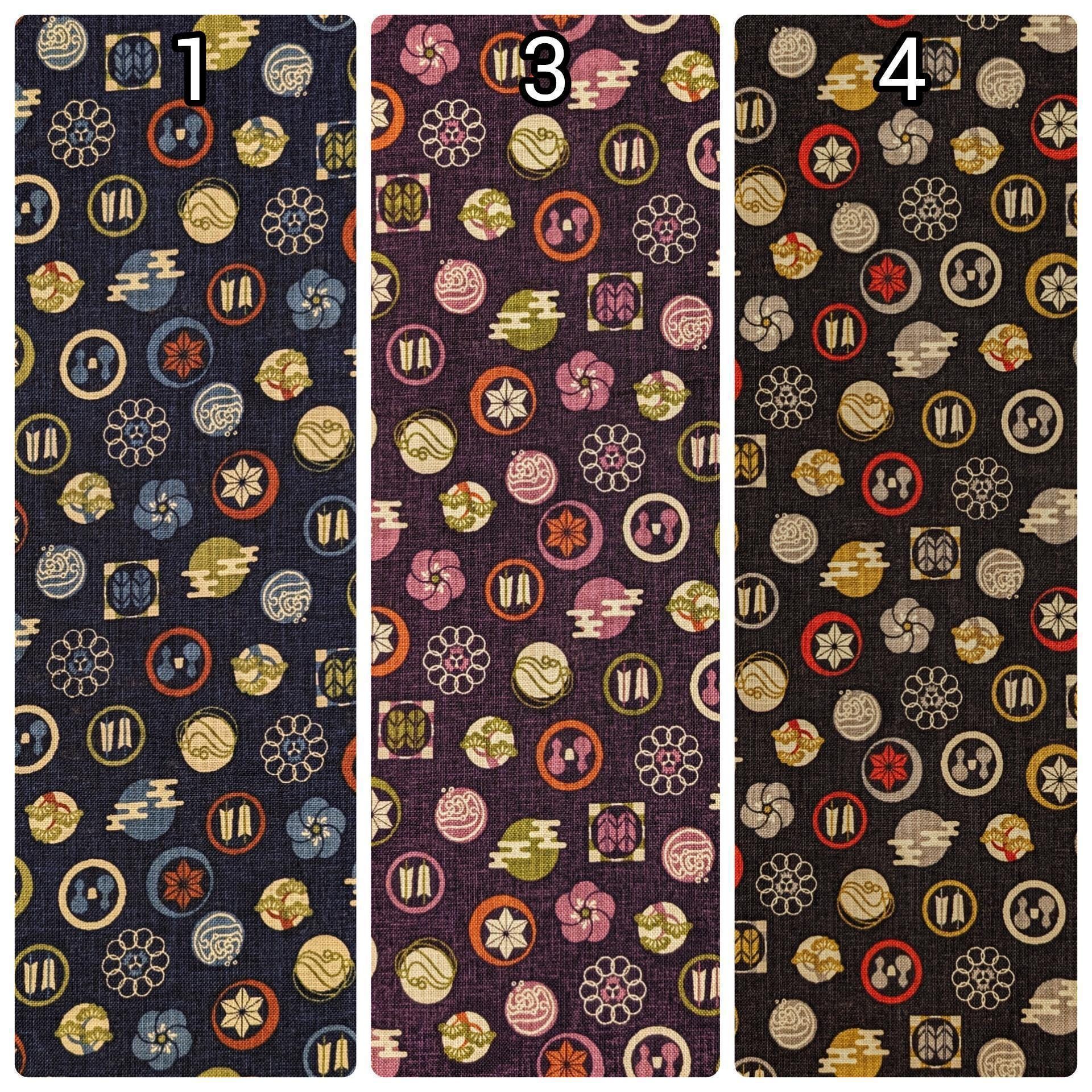 Sevenberry - Rustic Crests Cotton Fabric - Black