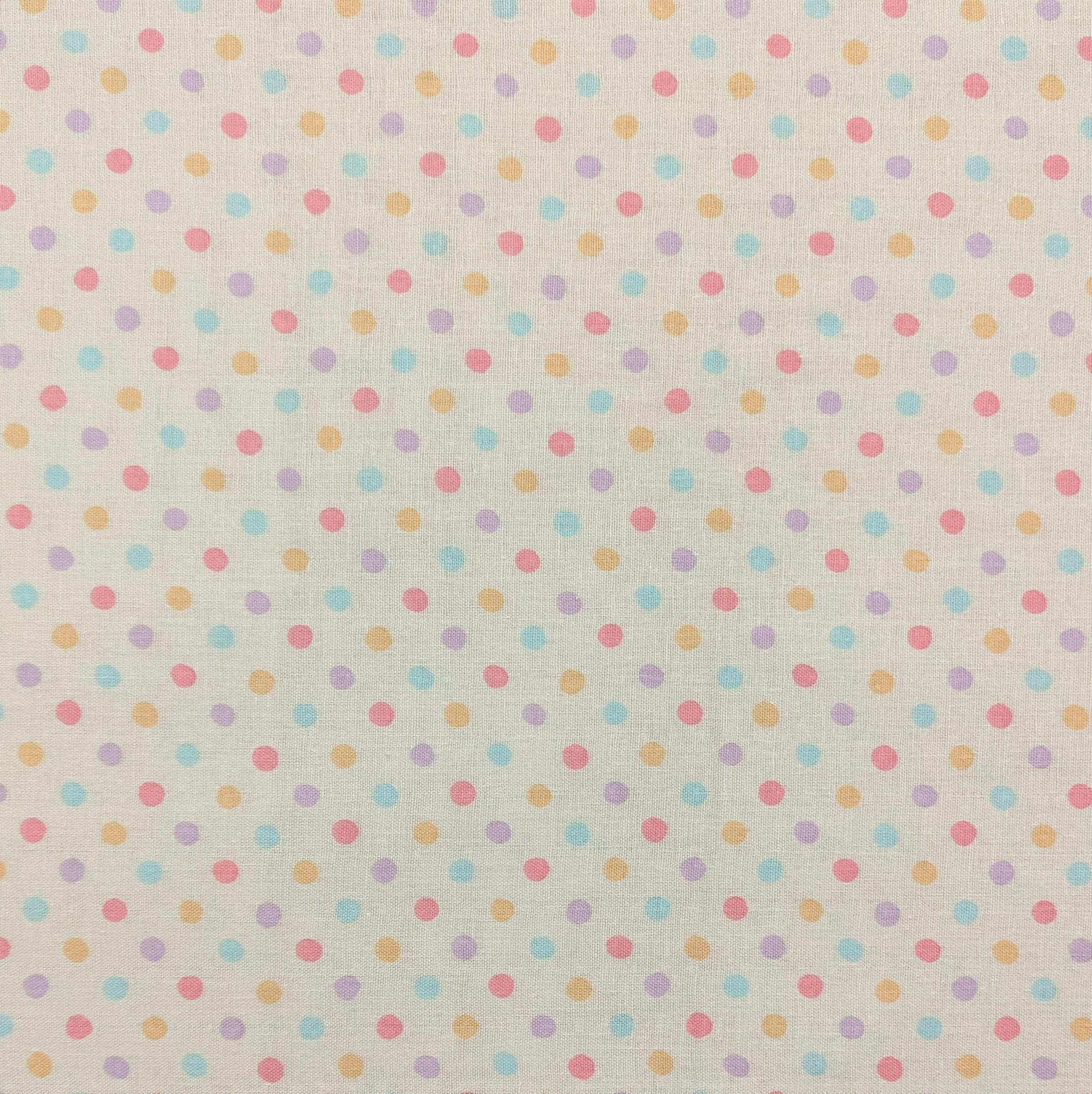 Sevenberry - Small Polka Dot Cotton Double Gauze - Rainbow