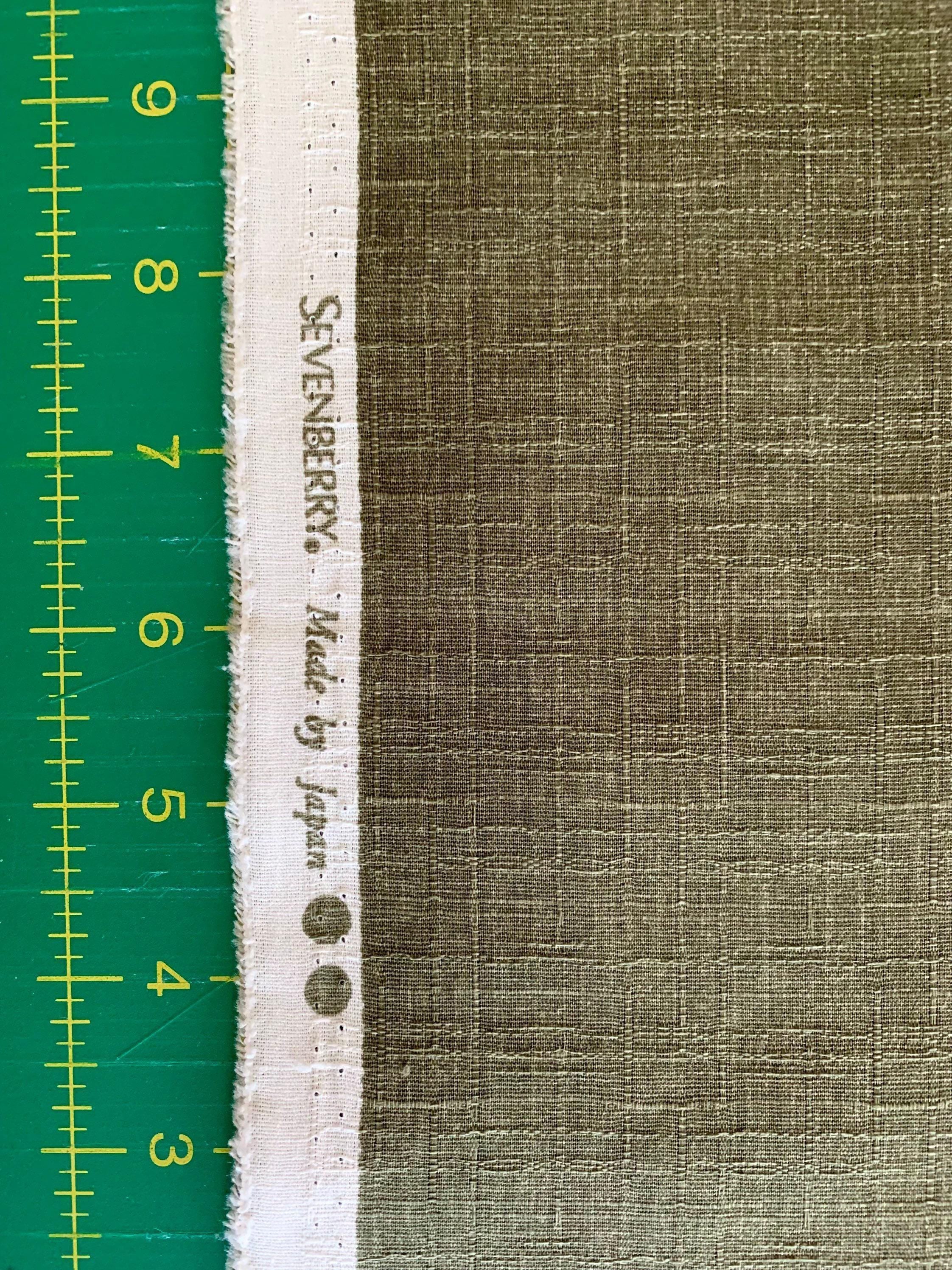 Sevenberry - Solid Color Cotton Dobby - Pine Green