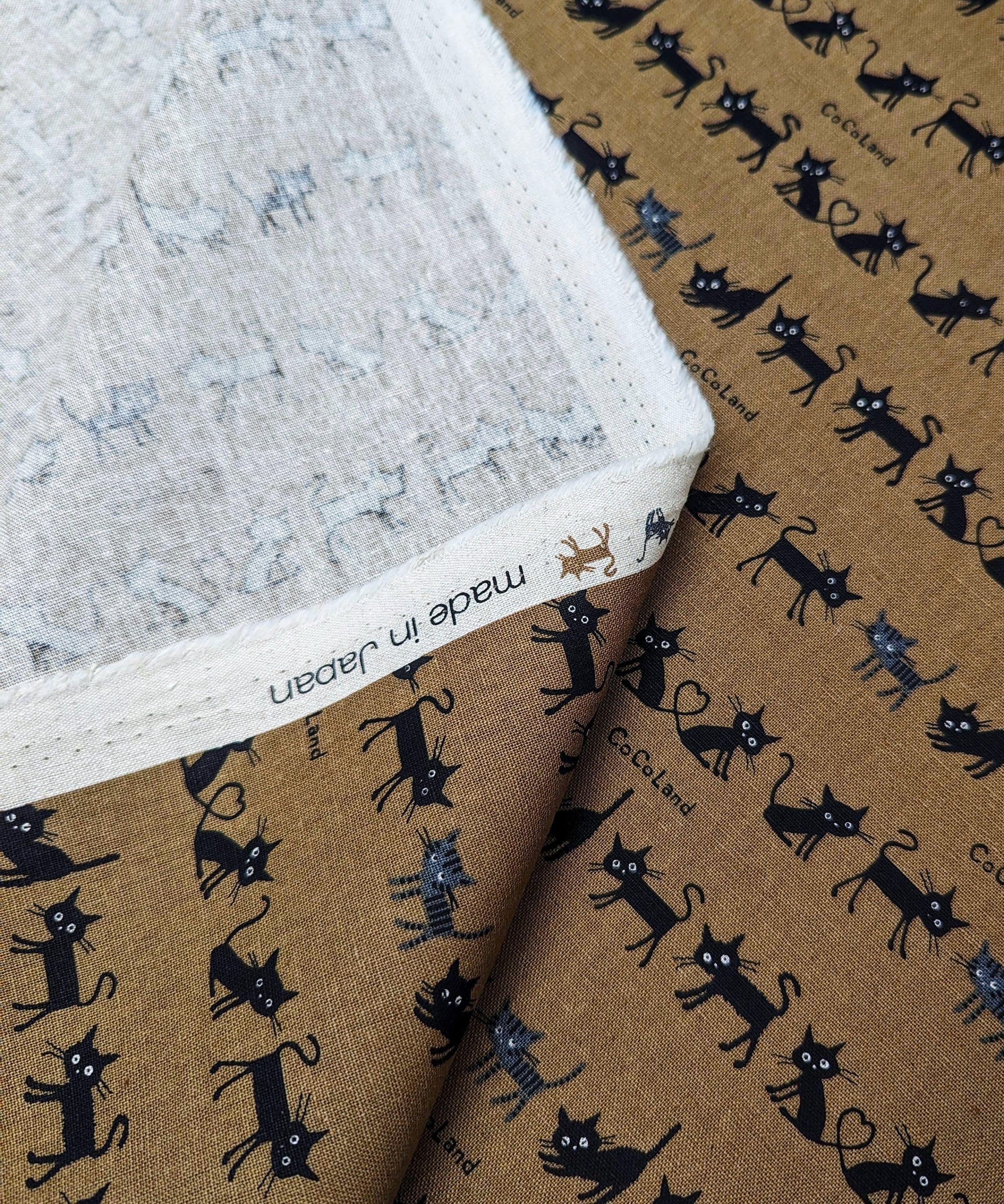 Hishiei - Cocoland Mini Cat Cotton/Linen Oxford - Brown