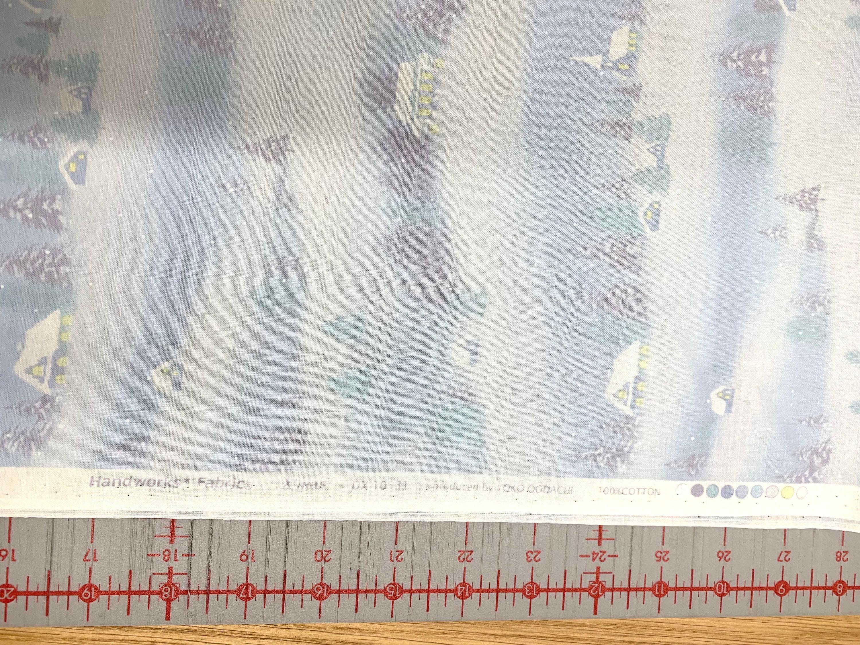 Vancet - X’mas By Yoko Oodachi Cotton Fabric - Dawn Blue