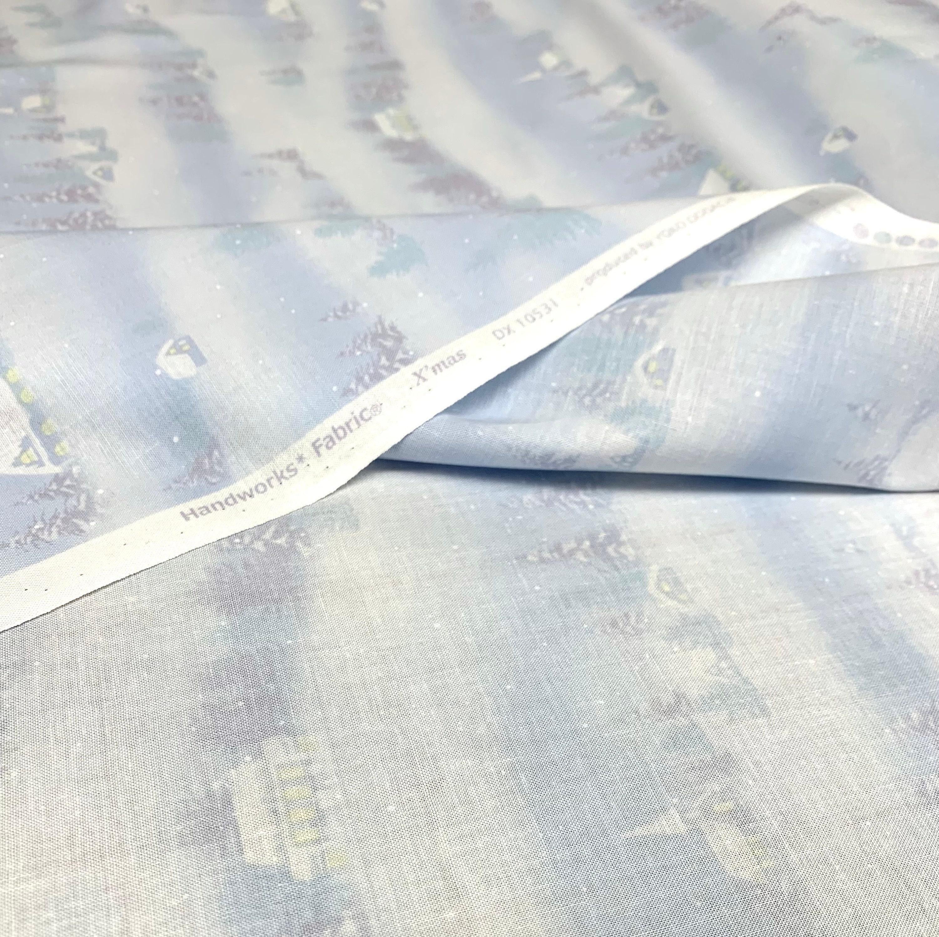 Vancet - X’mas By Yoko Oodachi Cotton Fabric - Dawn Blue