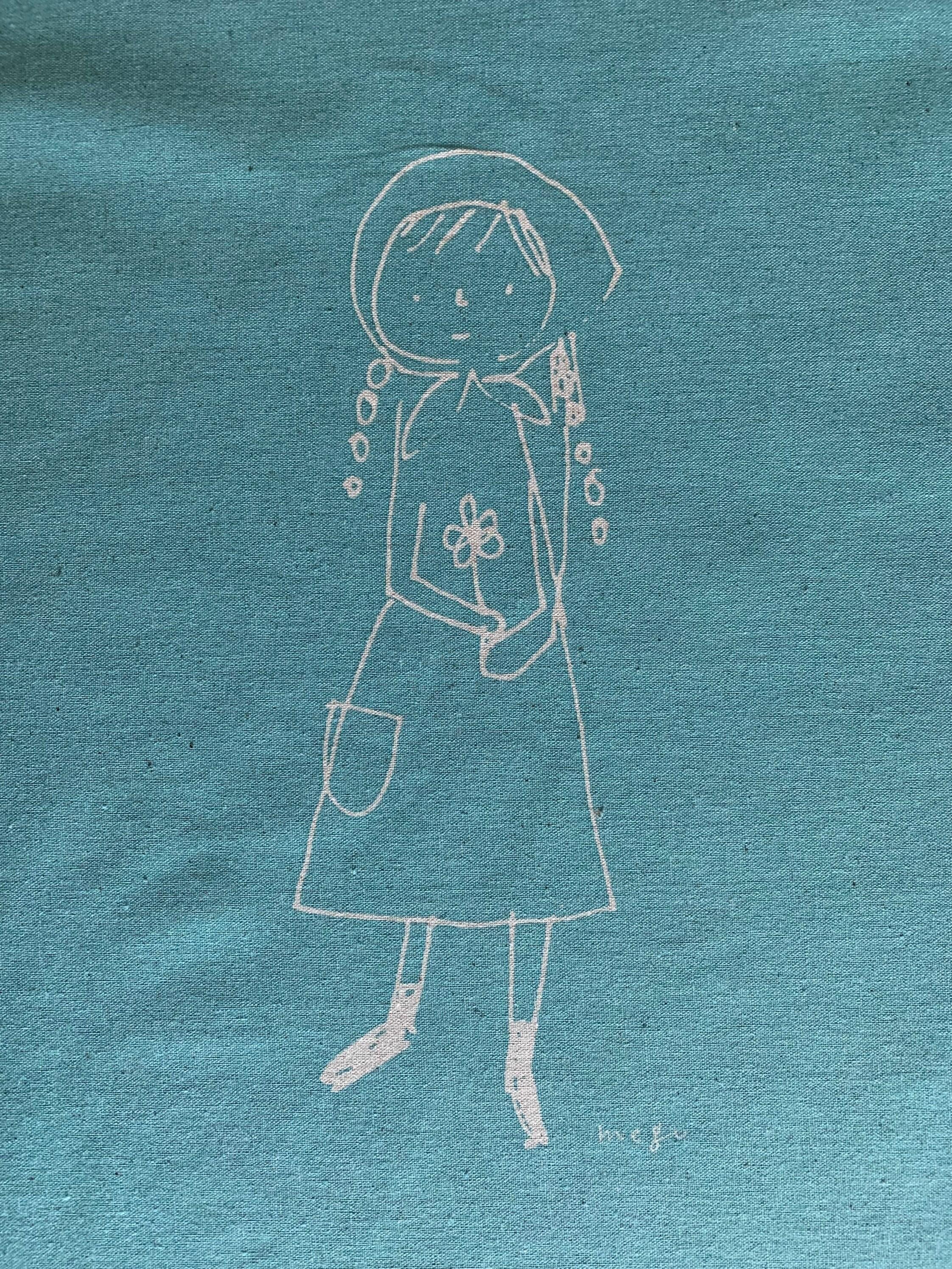 Kei - Megumi Sakakibara Collection Cotton Linen Panel - Green