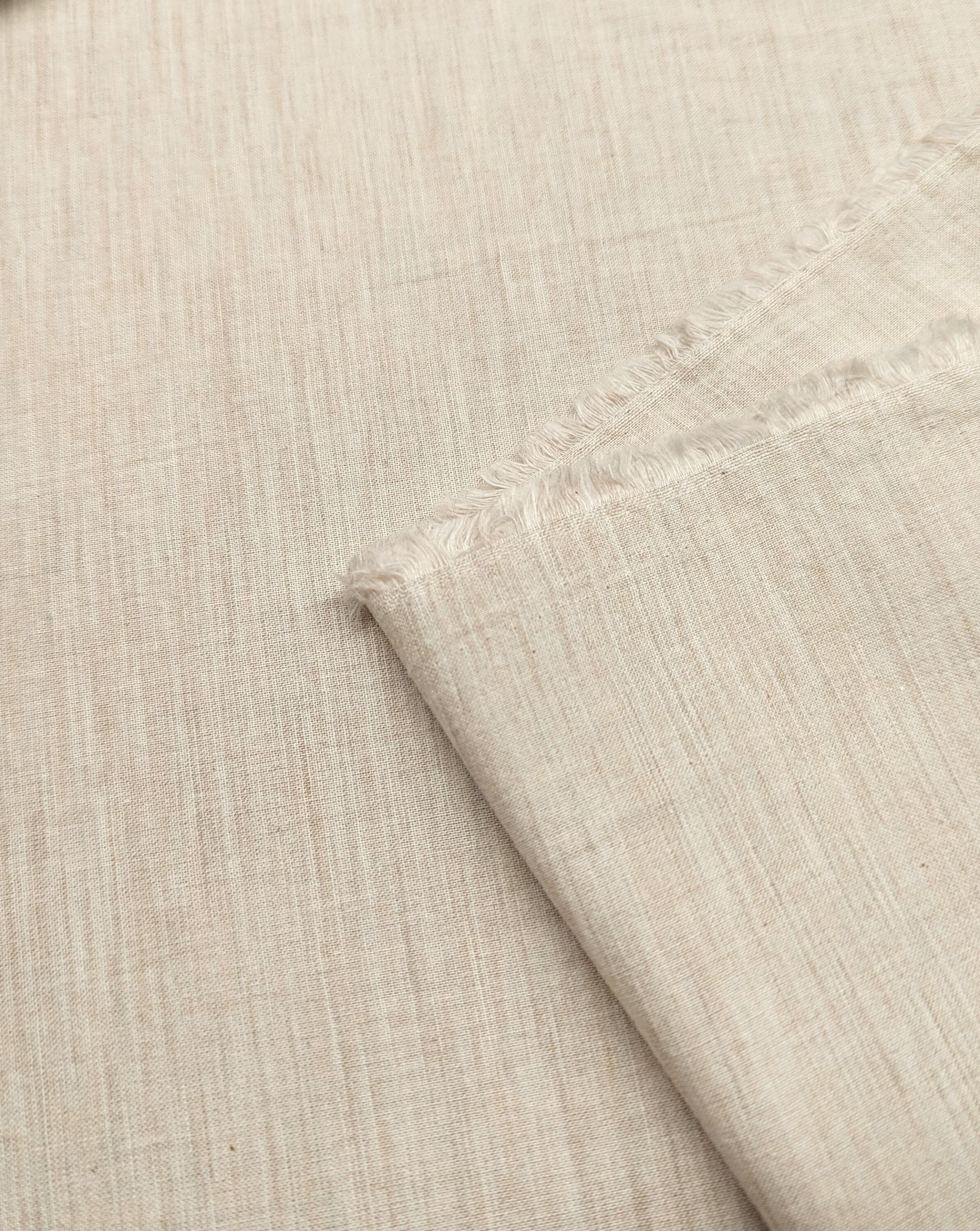 Sunwell - Organic Yarn Dyed Cotton Lawn - Woven Beige