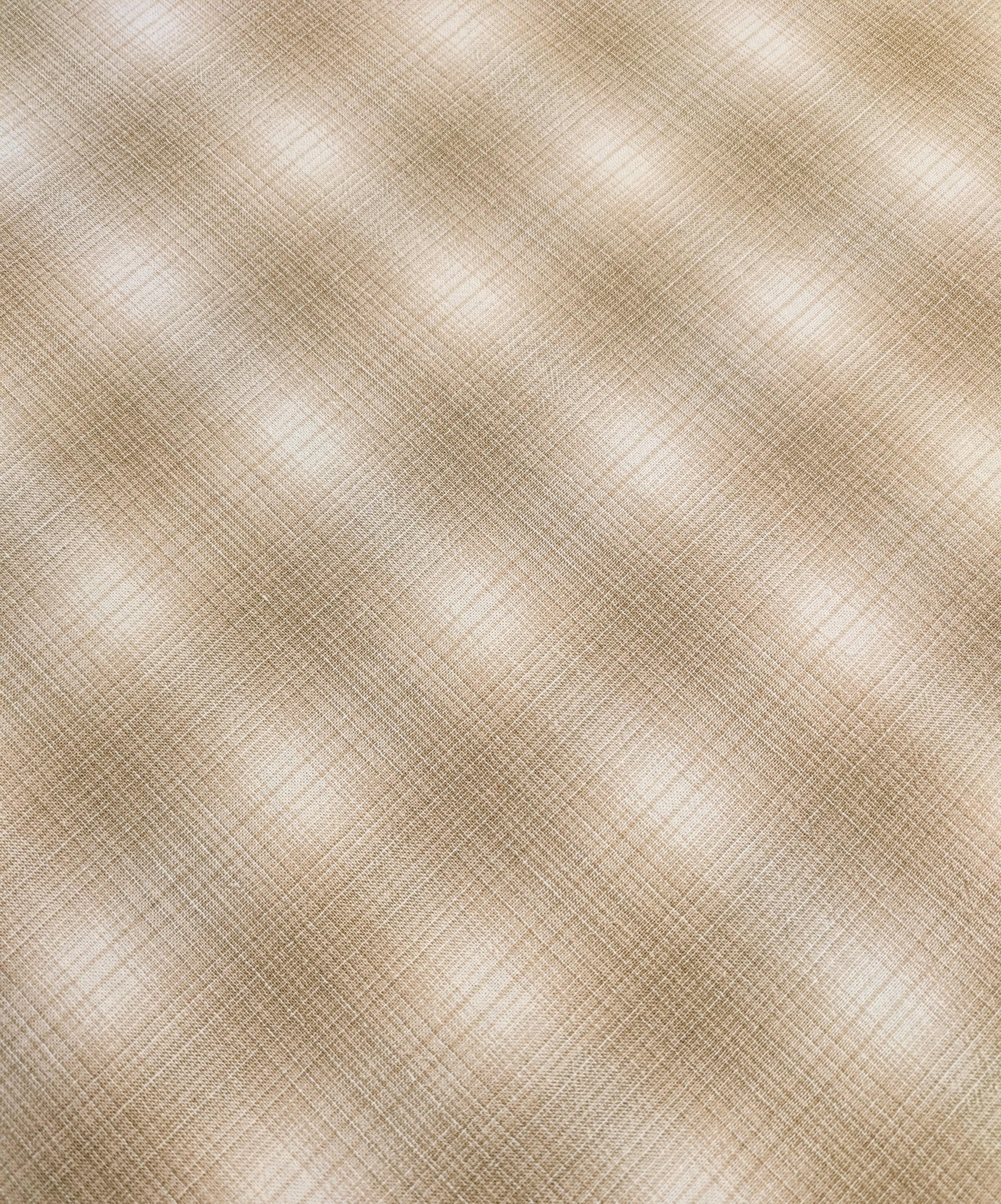 NEW Japanese yarn dyed ombre plaid cotton fabric SY10630S E light brown