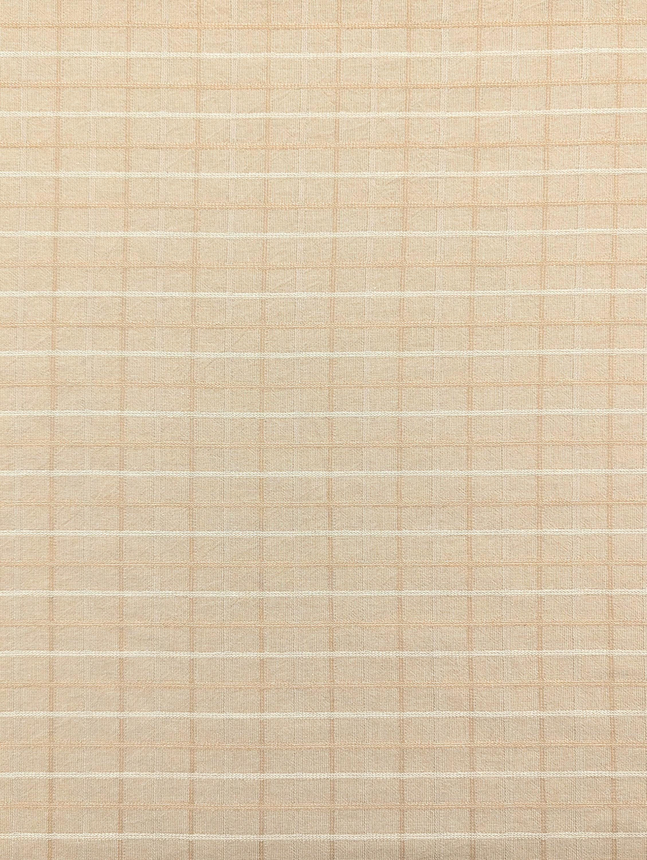 Japanese yarn dyed plaid grid cotton fabric 4547-343 beige
