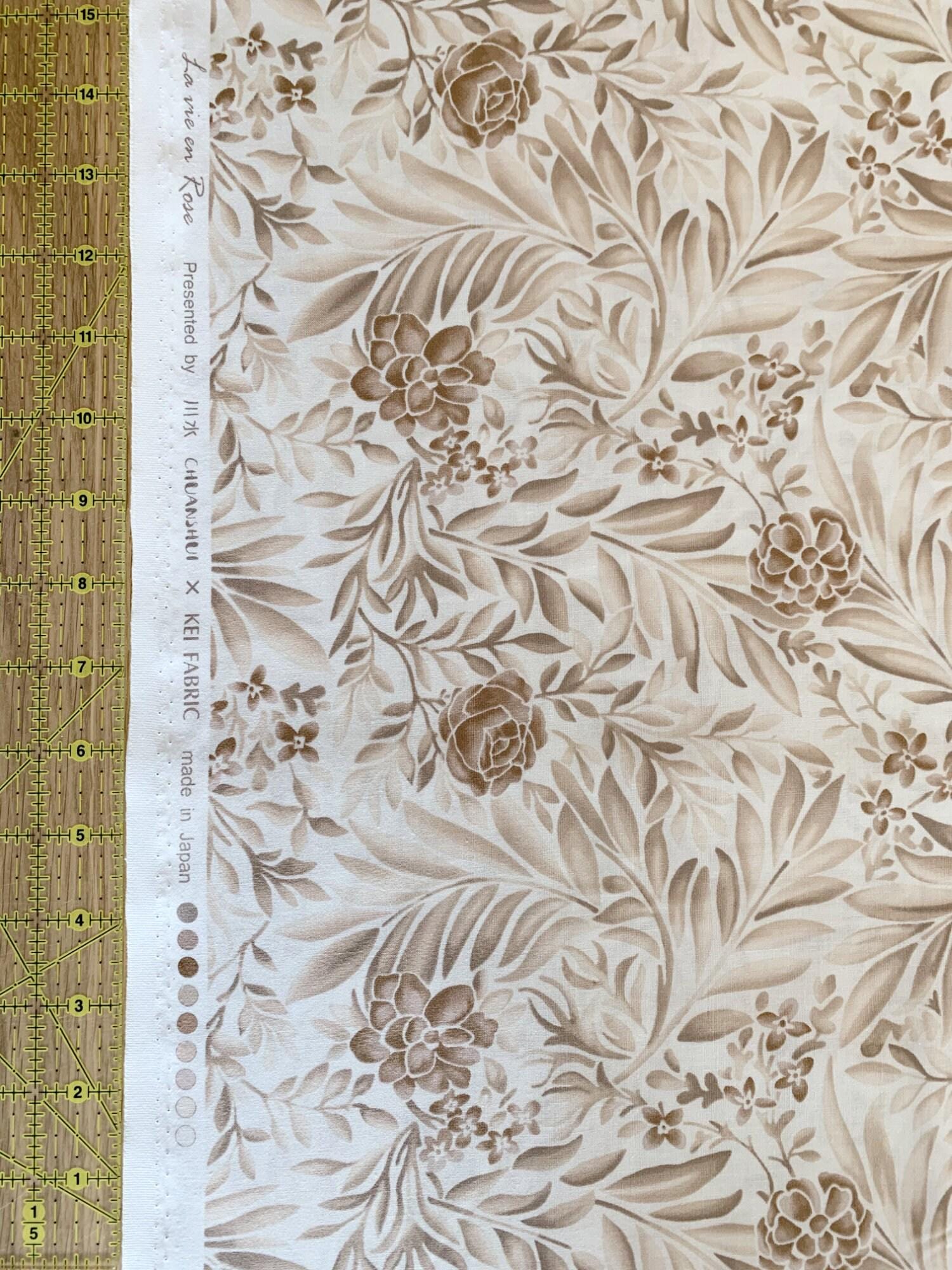 Orimono Imports - La Vie En Rose Cotton Taupe - Sepia