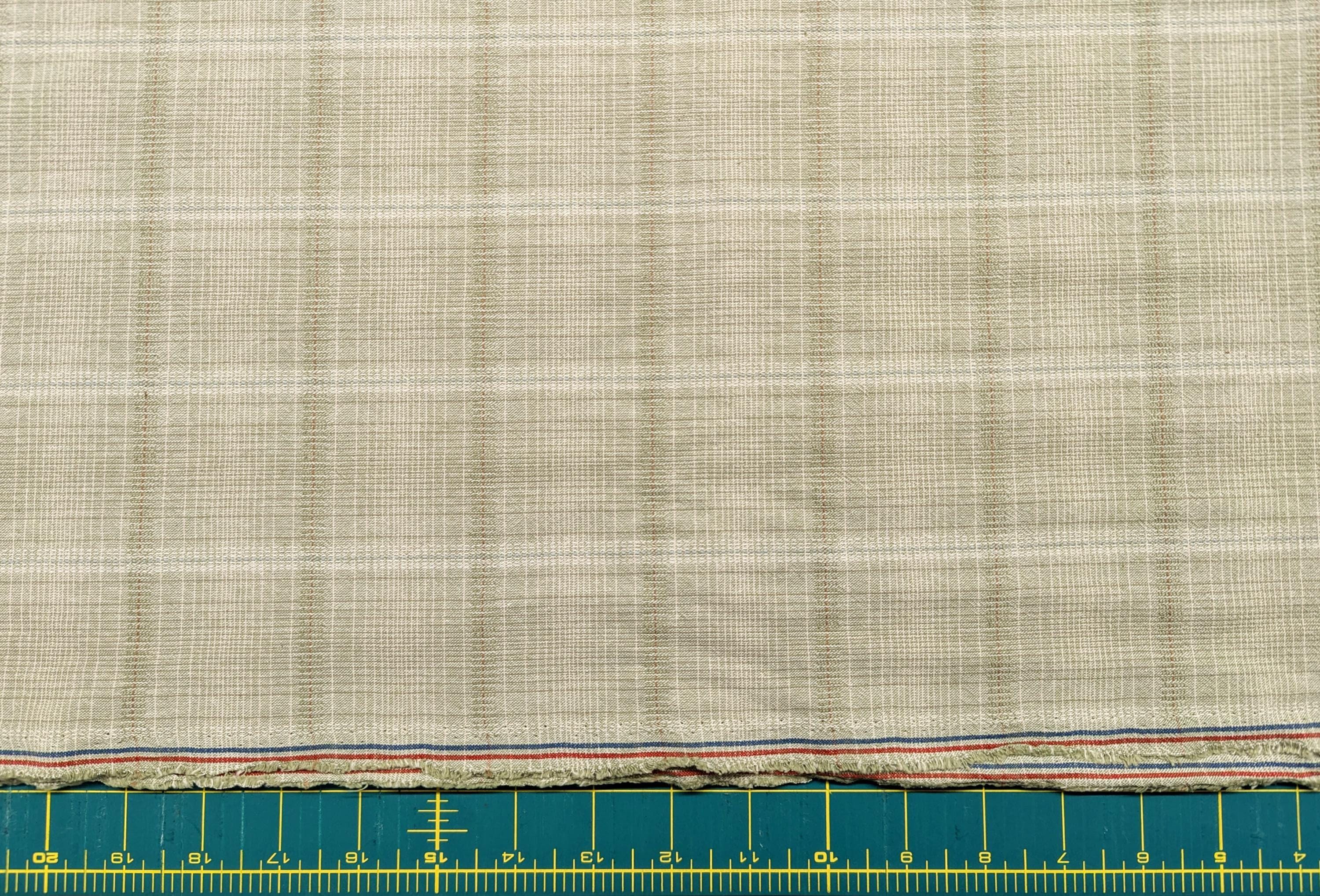 Junko Matsuda yarn dyed plaid Japanese cotton fabric Y23-0155 D green