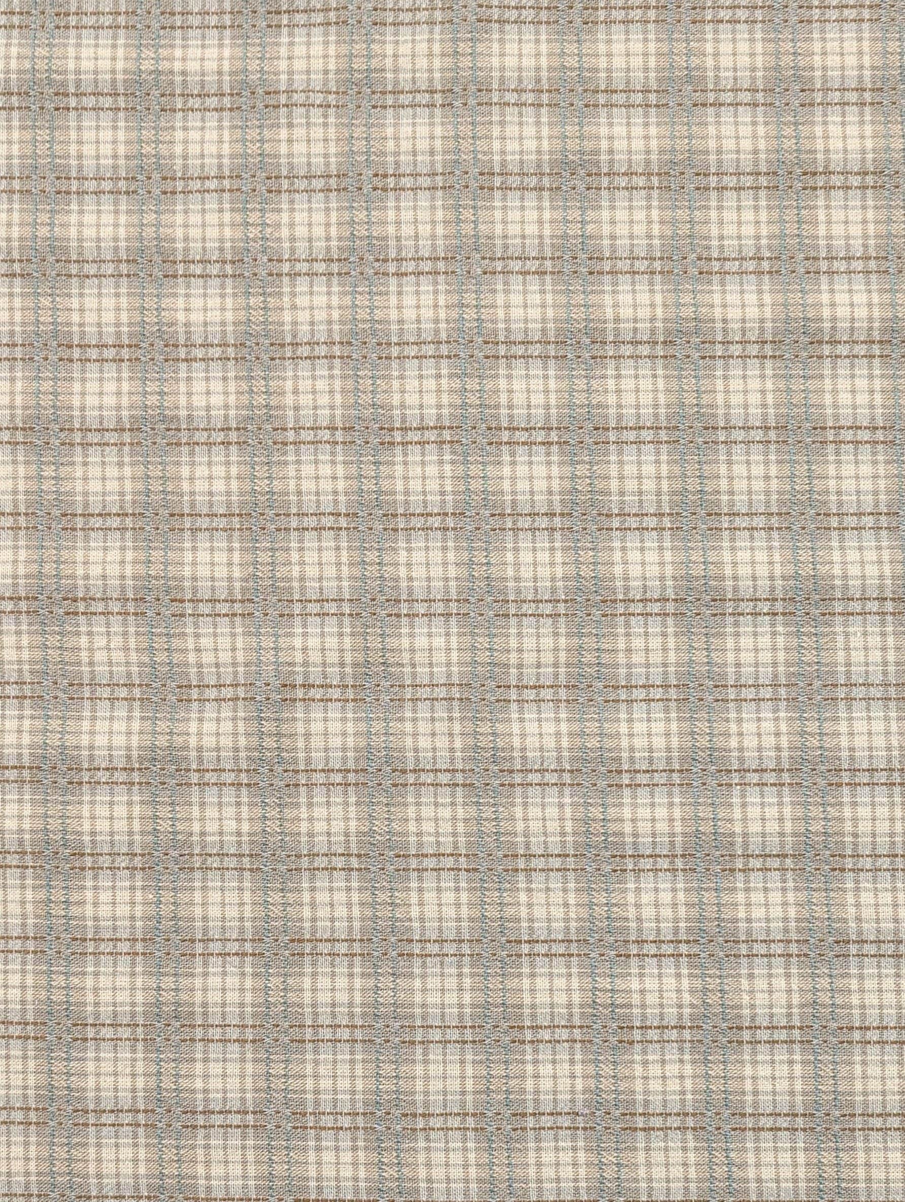 Textile Pantry - Junko Matsuda Yarn Dyed Plaid Cotton Fabric - White and Gray