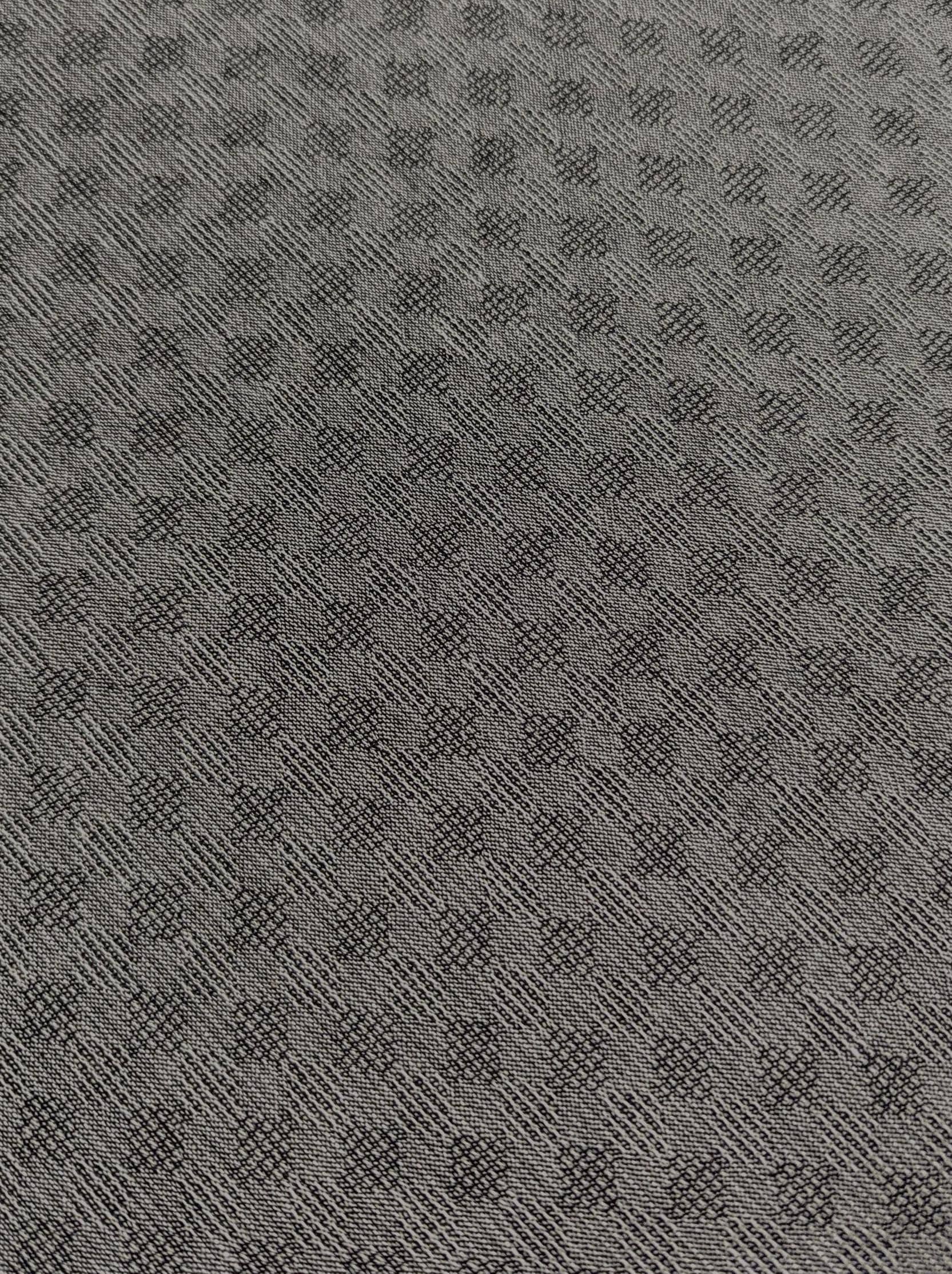 Cosmo - Japanese Yarn Dyed Checkerboard Textured Cotton Taupe - Gray and Black