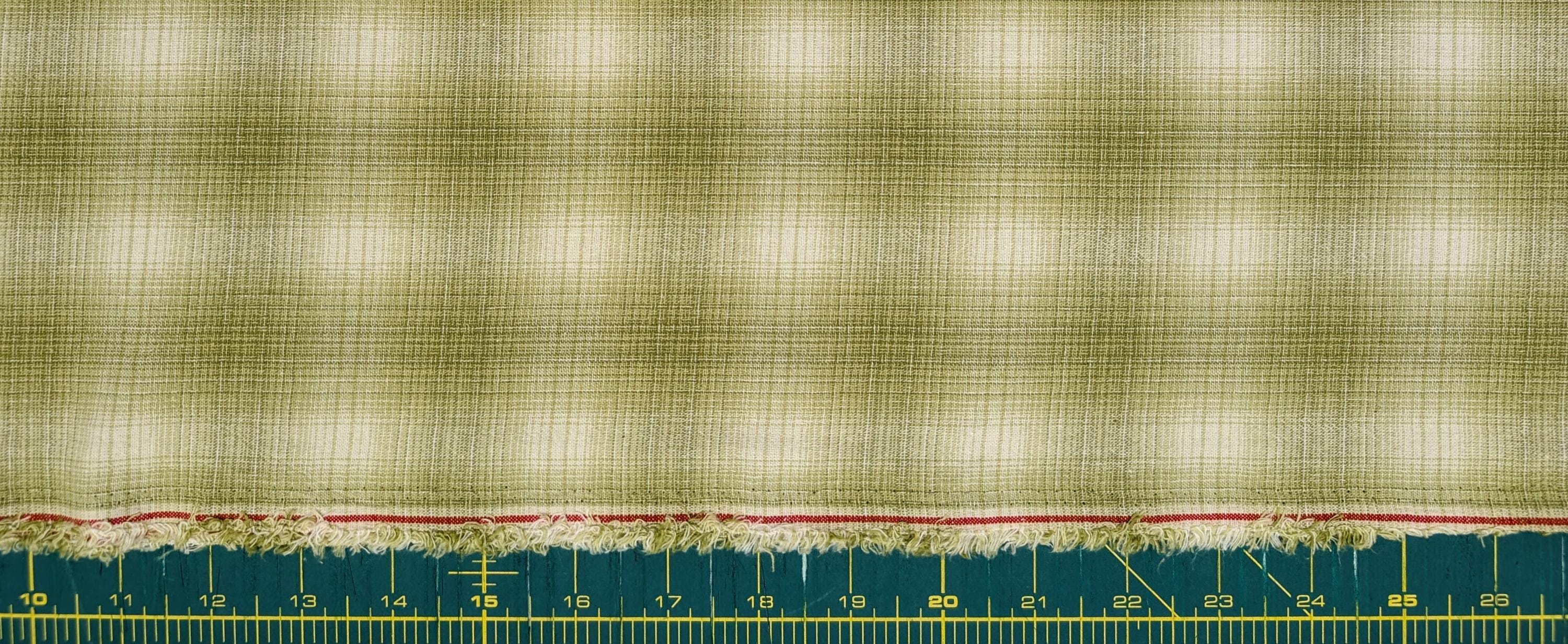 NEW Japanese yarn dyed ombre plaid cotton fabric SY10630S C green