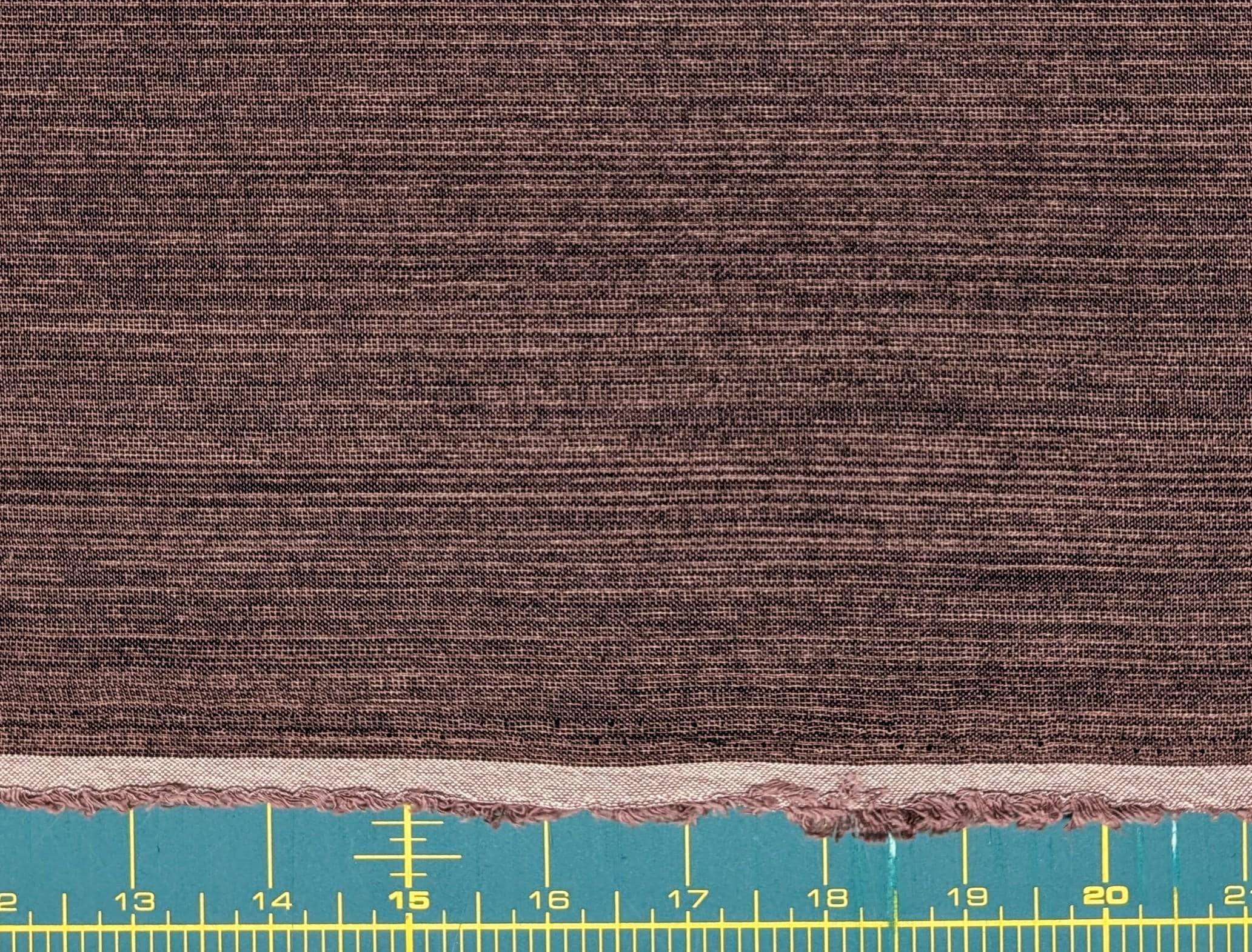 Cosmo - Japanese Yarn Dyed Textured Cotton Taupe - Pink
