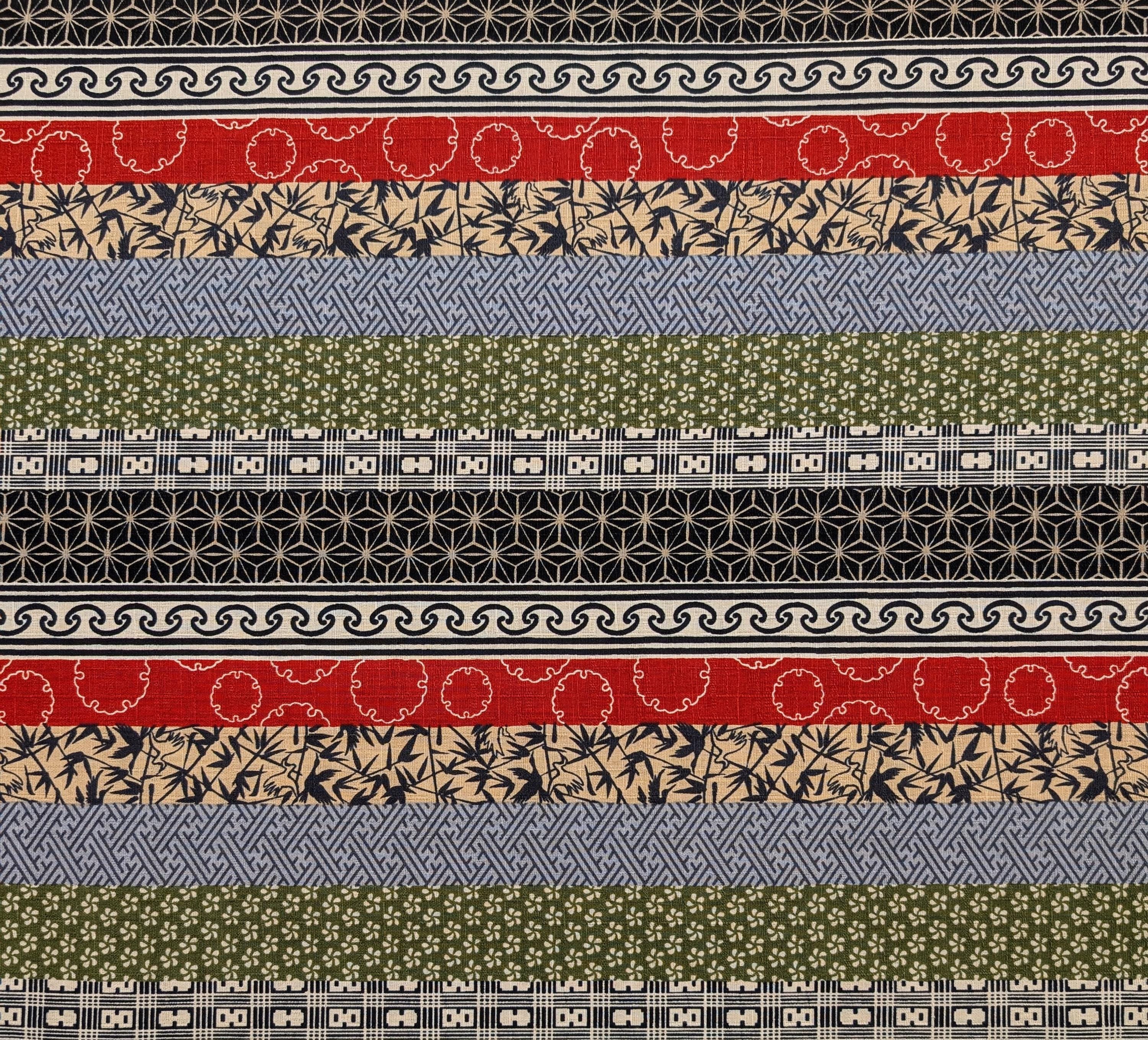 Hokkoh - Striped Traditional Patterns Cotton Dobby - Multicolor