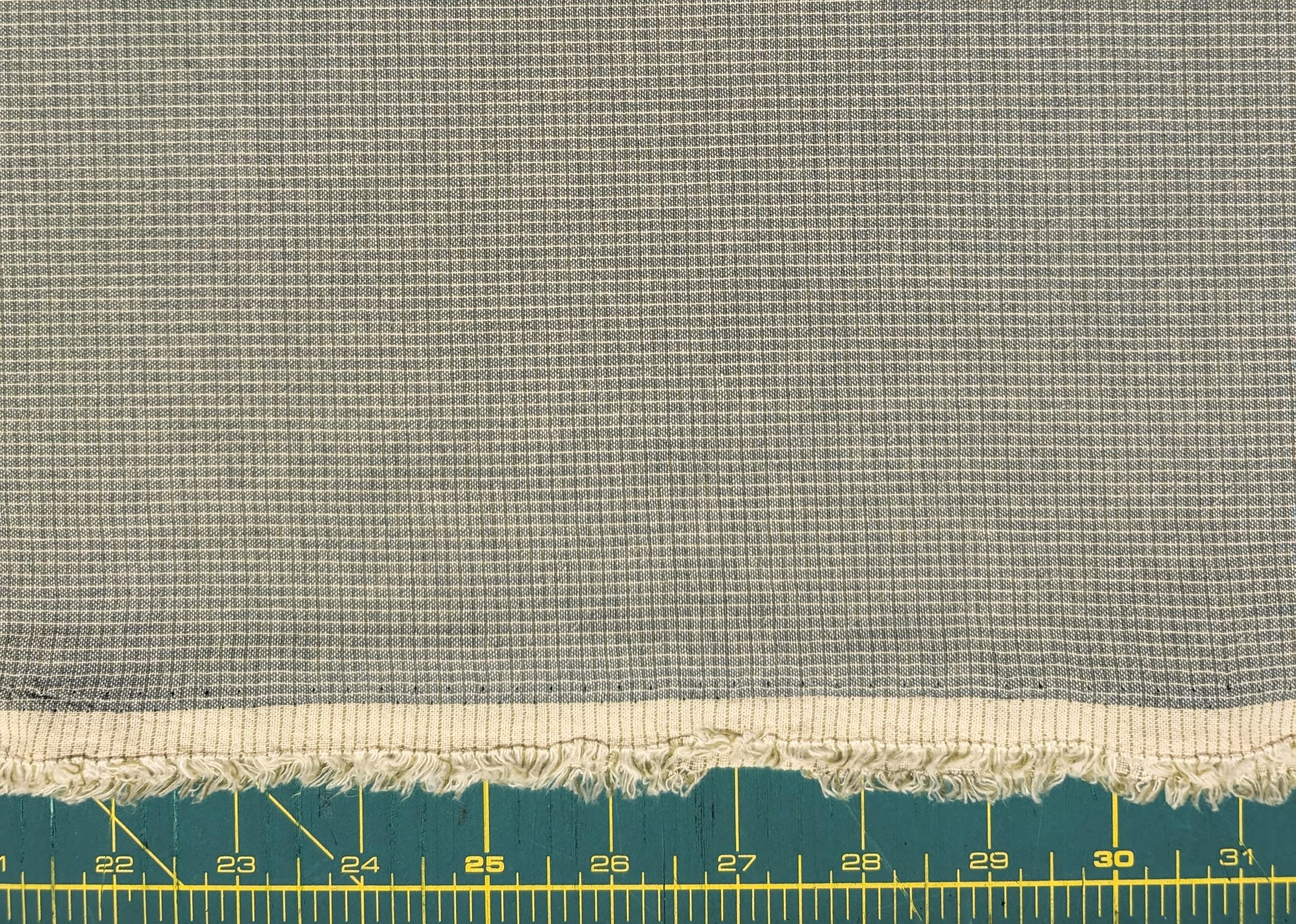 NEW Cosmo Small Grid Japanese yarn dyed cotton fabric AY20180H-1 E green