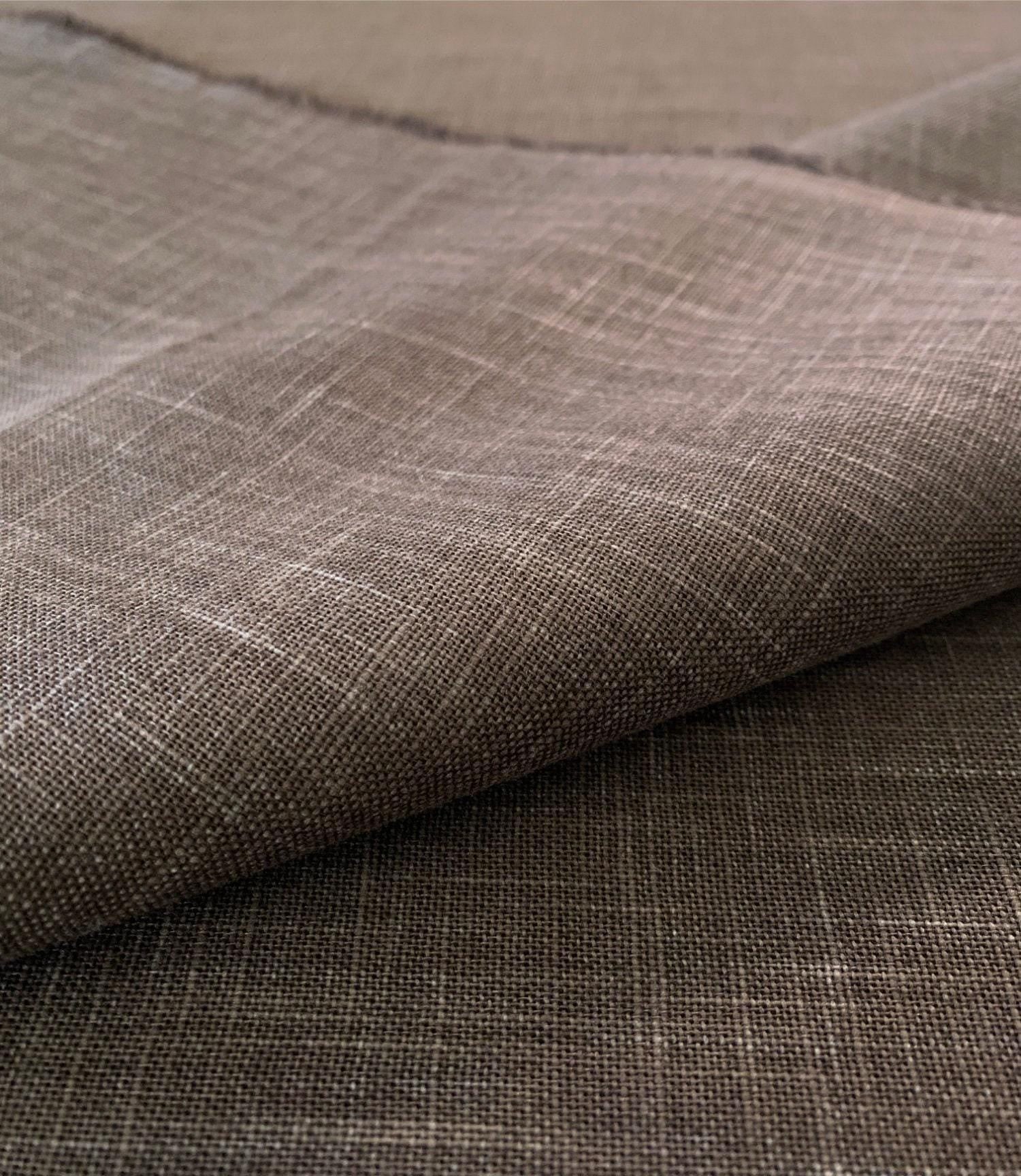 Sevenberry - Heathered Solids Cotton Fabric - Coffee Brown