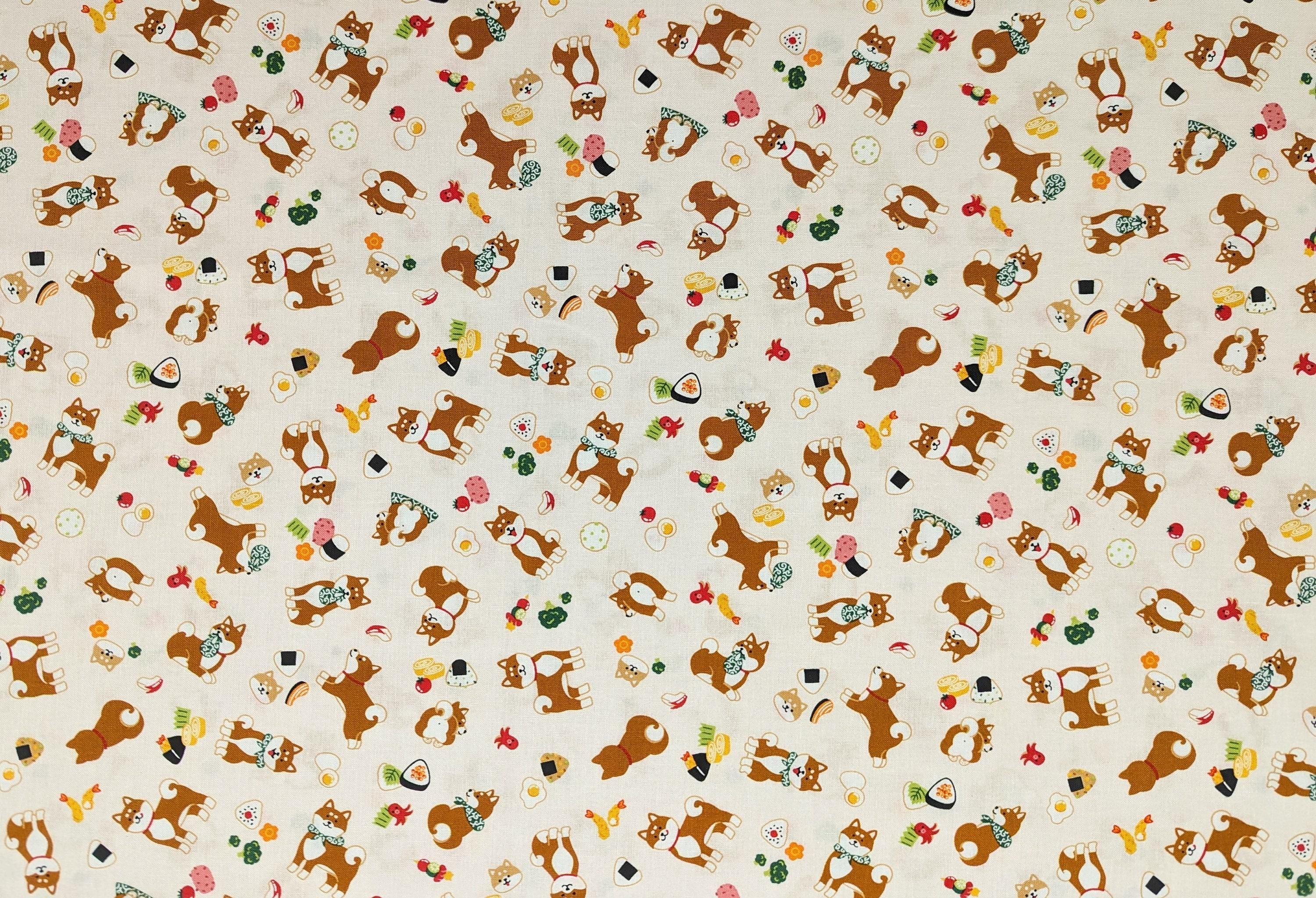 Cosmo - Lunch Time Shiba Cotton - White